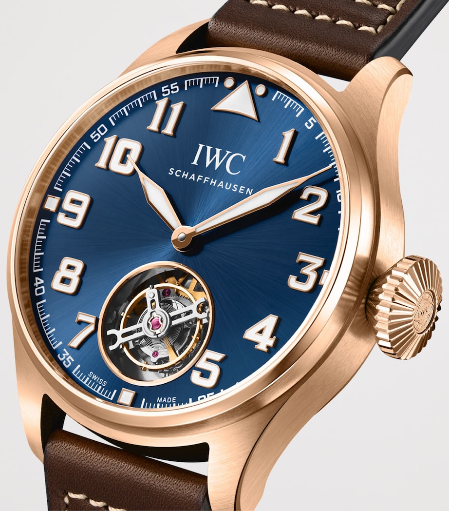 Yellow Gold Big Pilot’s Tourbillon Le Petit Prince Watch 43mm BLUE Image 3