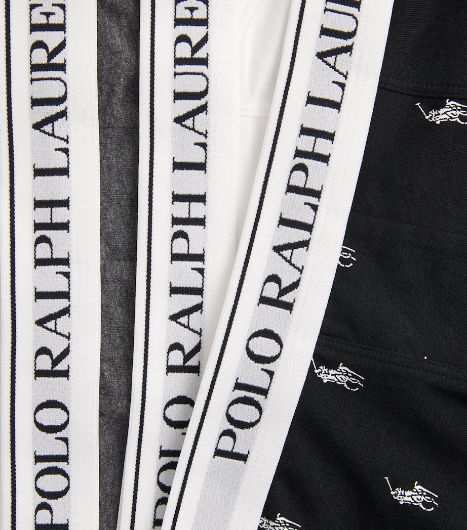 Polo Ralph Lauren Mens Stretch-Cotton Logo Boxers (Pack of 3) Blk Aop/brcl Htr/wht Image 5