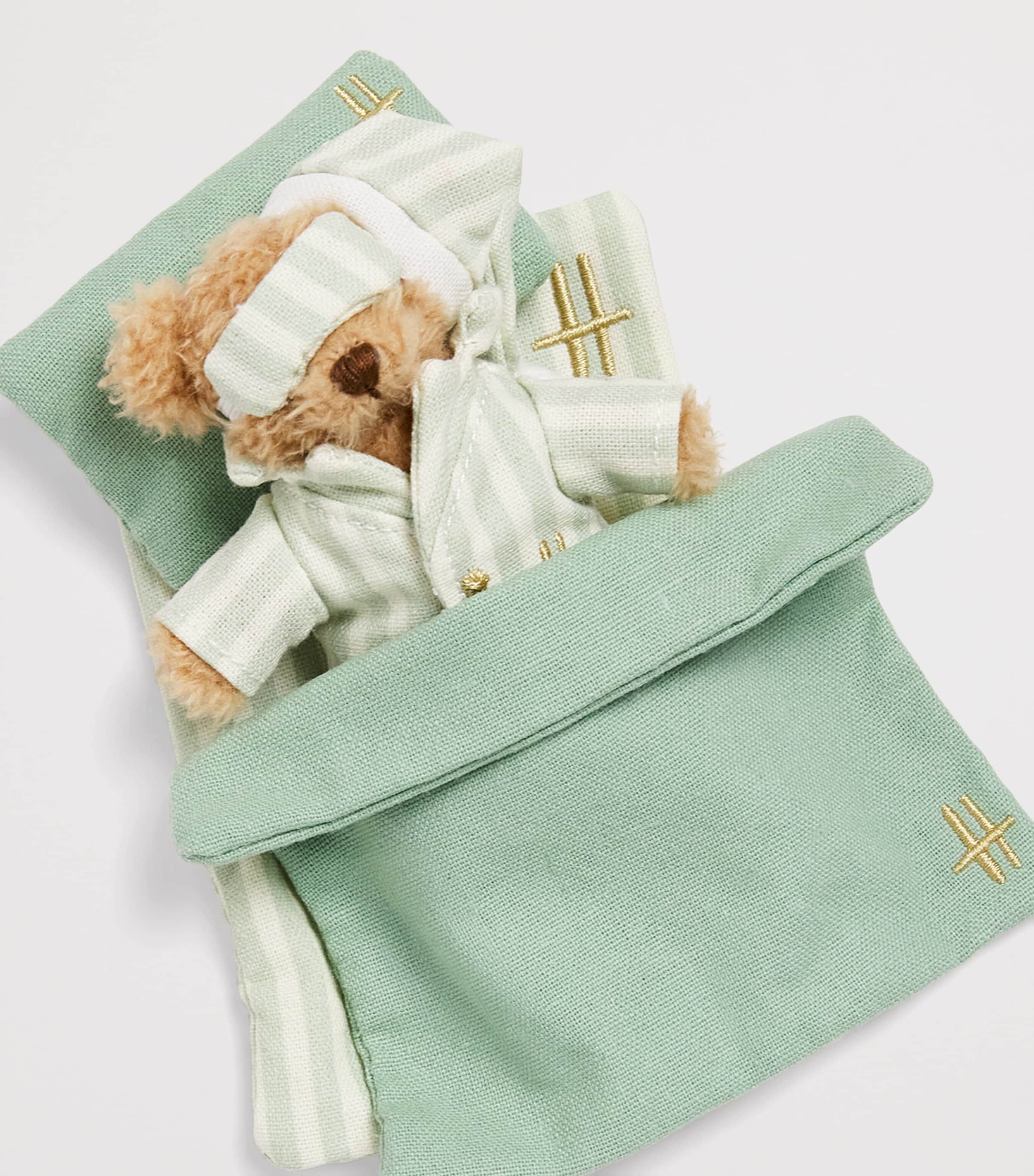 Mini Sleeping Henry Bear (10.5cm) MULTI Image 4