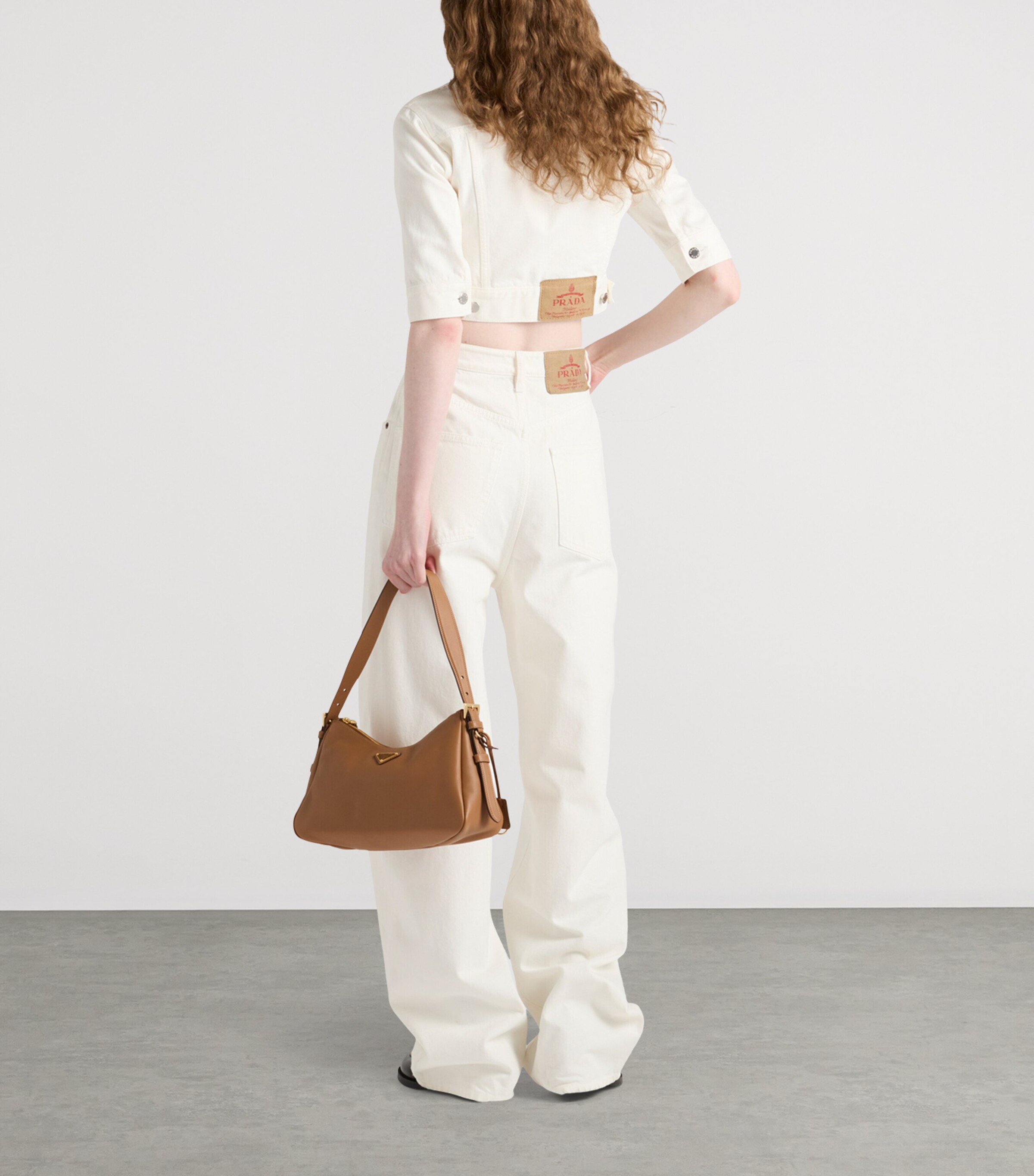 Cropped Denim Jacket F01CD Image 5