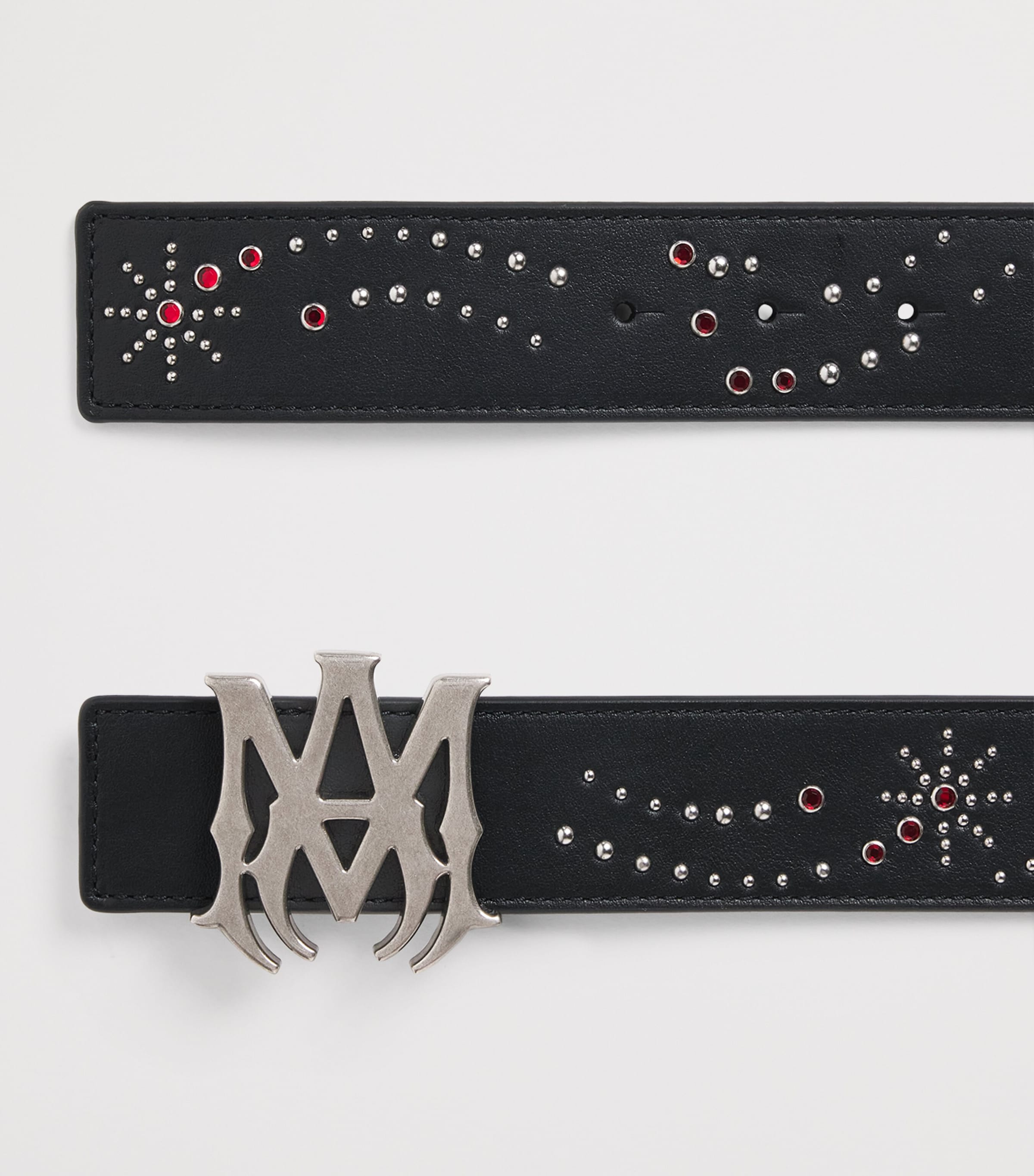 AMIRI Leather Studded Belt Black Image 3