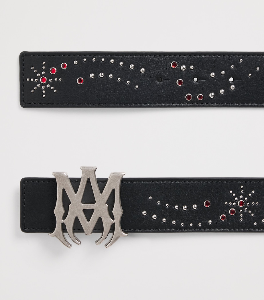 AMIRI Leather Studded Belt Black Image 3