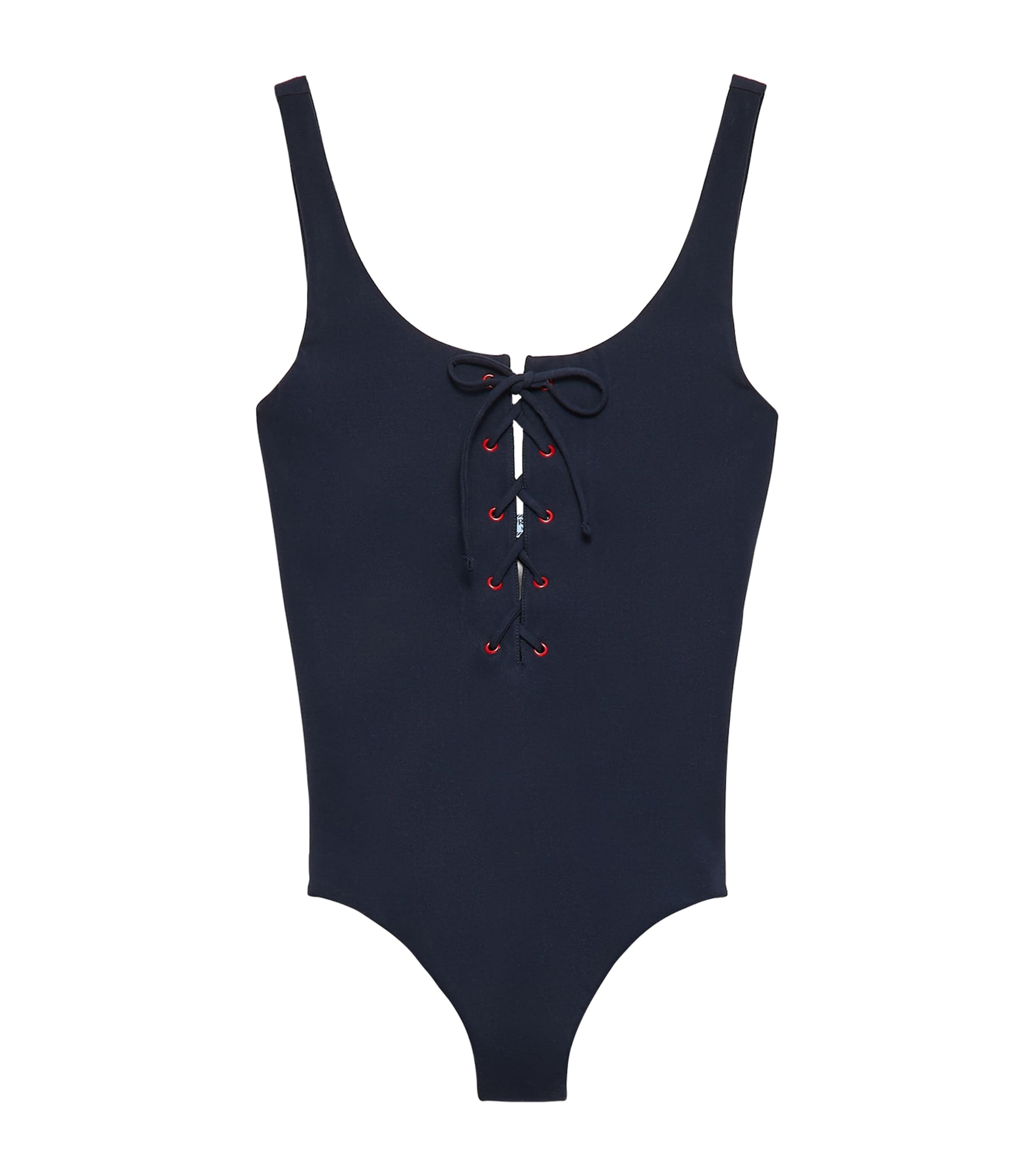 Prada Womens Lace-Up Swimsuit Image 1