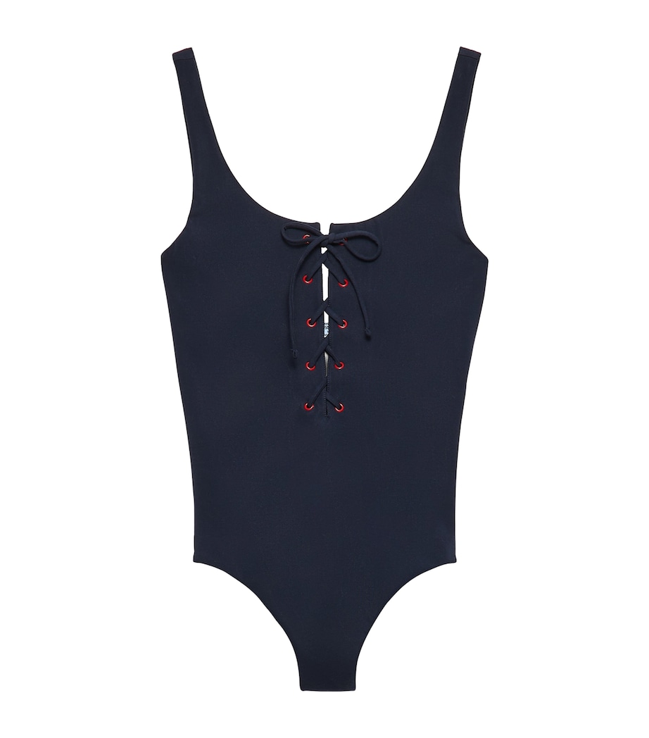 Prada Womens Lace-Up Swimsuit Image 1