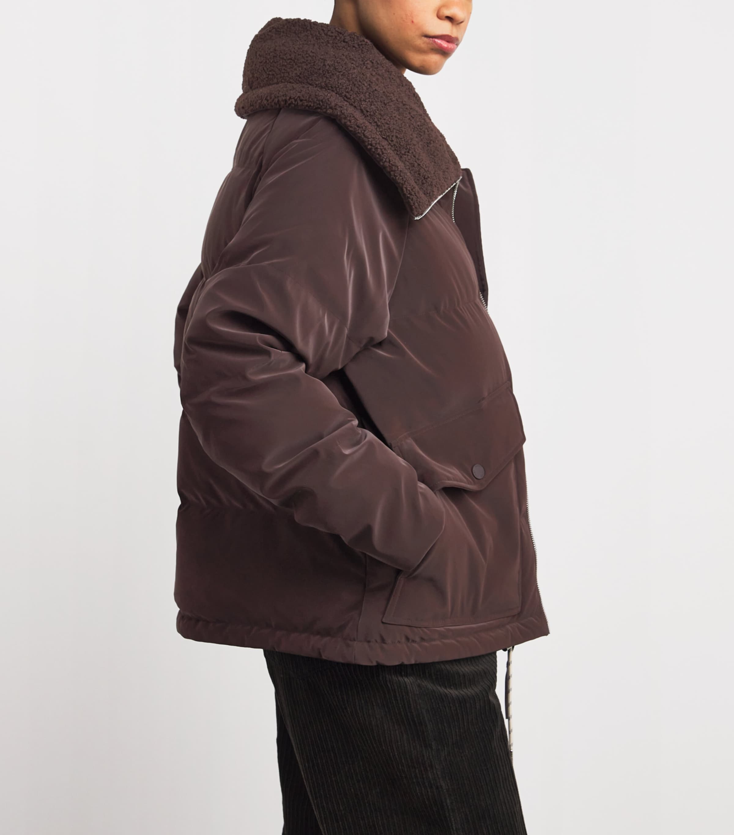 Down Roseville Puffer Jacket COFFEE BEAN Image 6