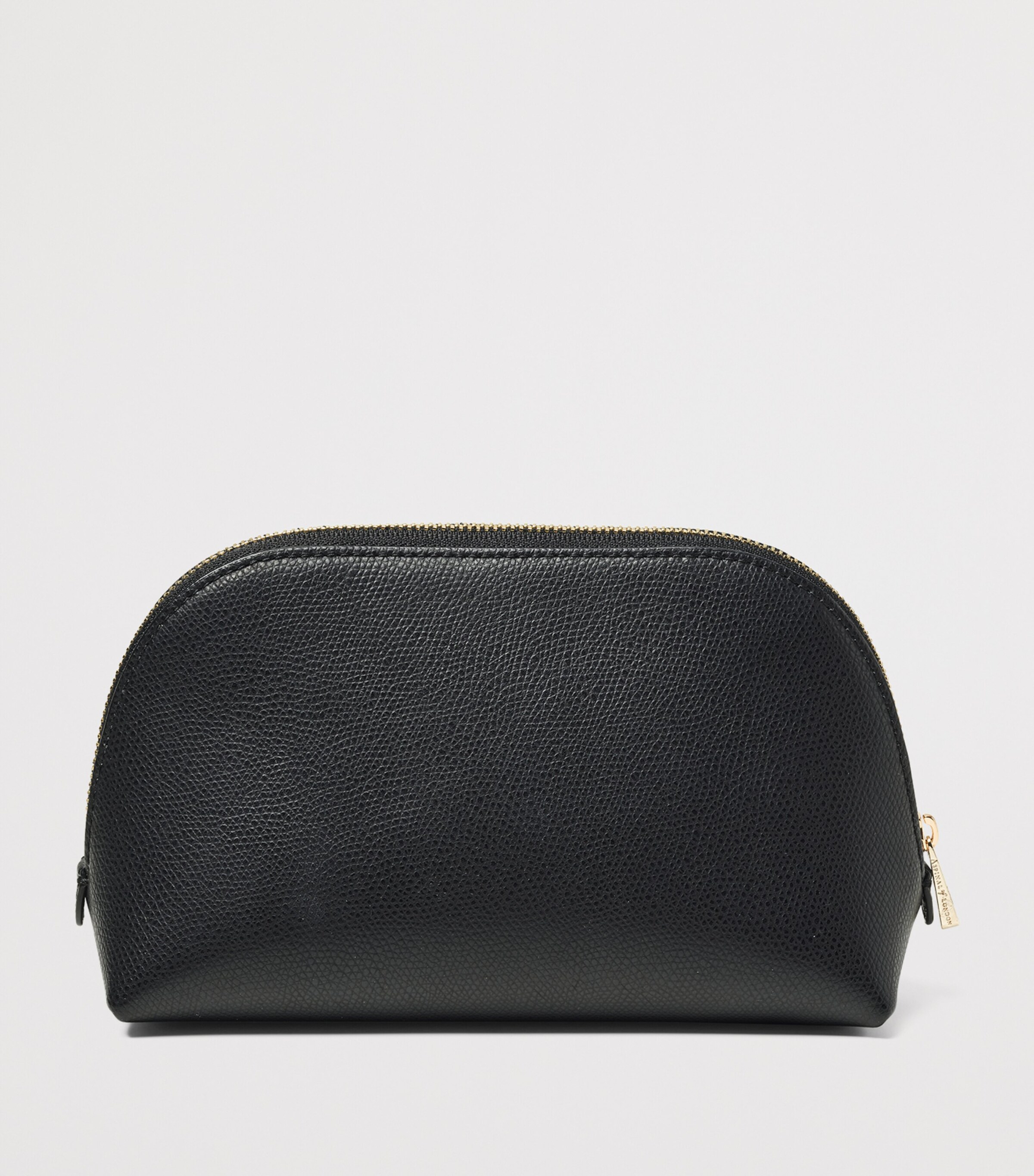 Small Leather Cosmetic Case BLACK Image 2