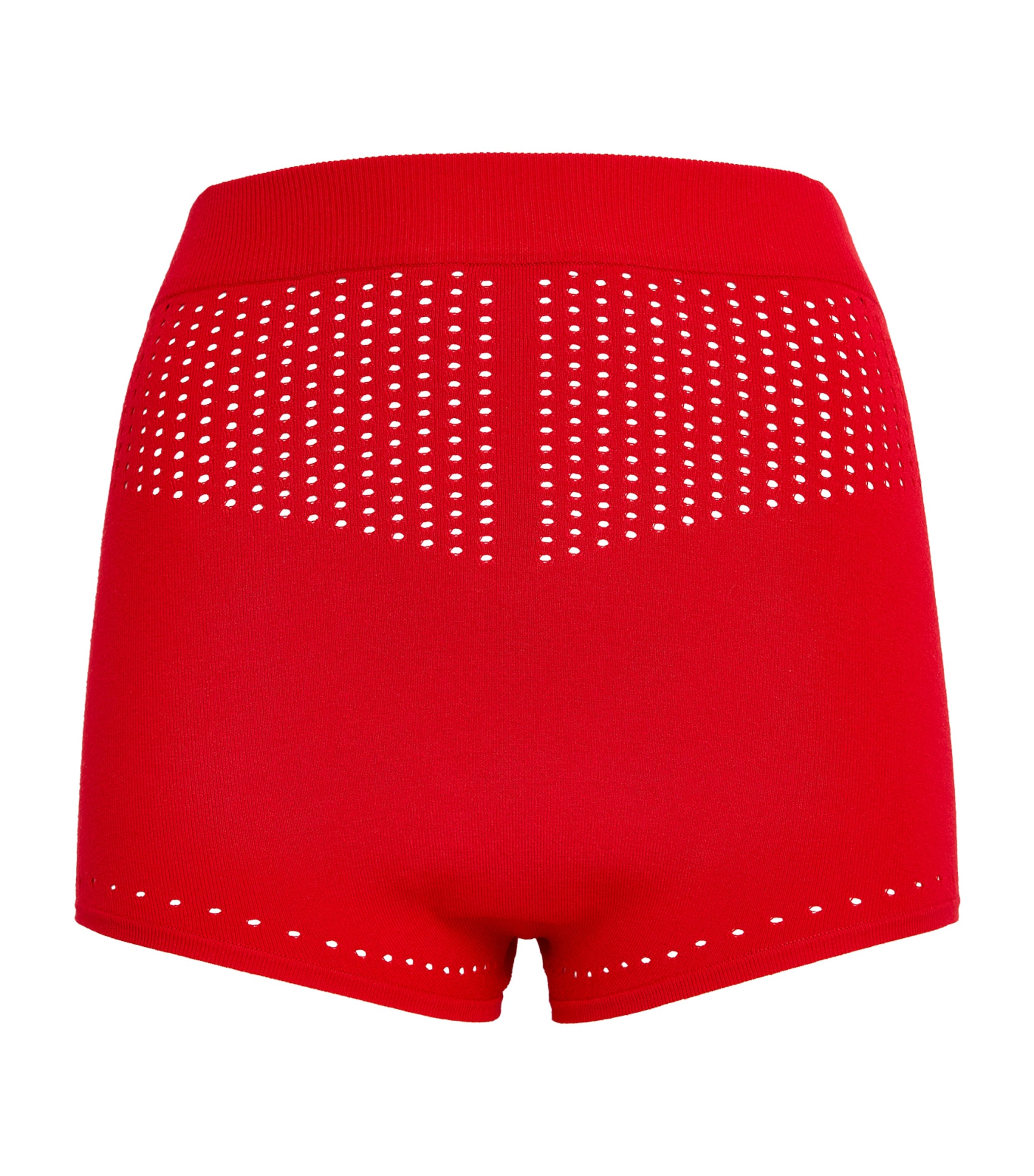 Shop Max Mara Knitted Shorts In Red