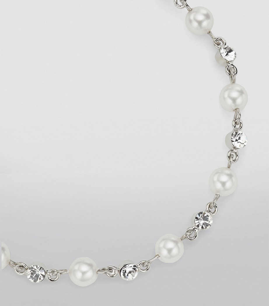 Pearl Crystal Anklet SILVER/WHITE/CRYSTAL Image 6