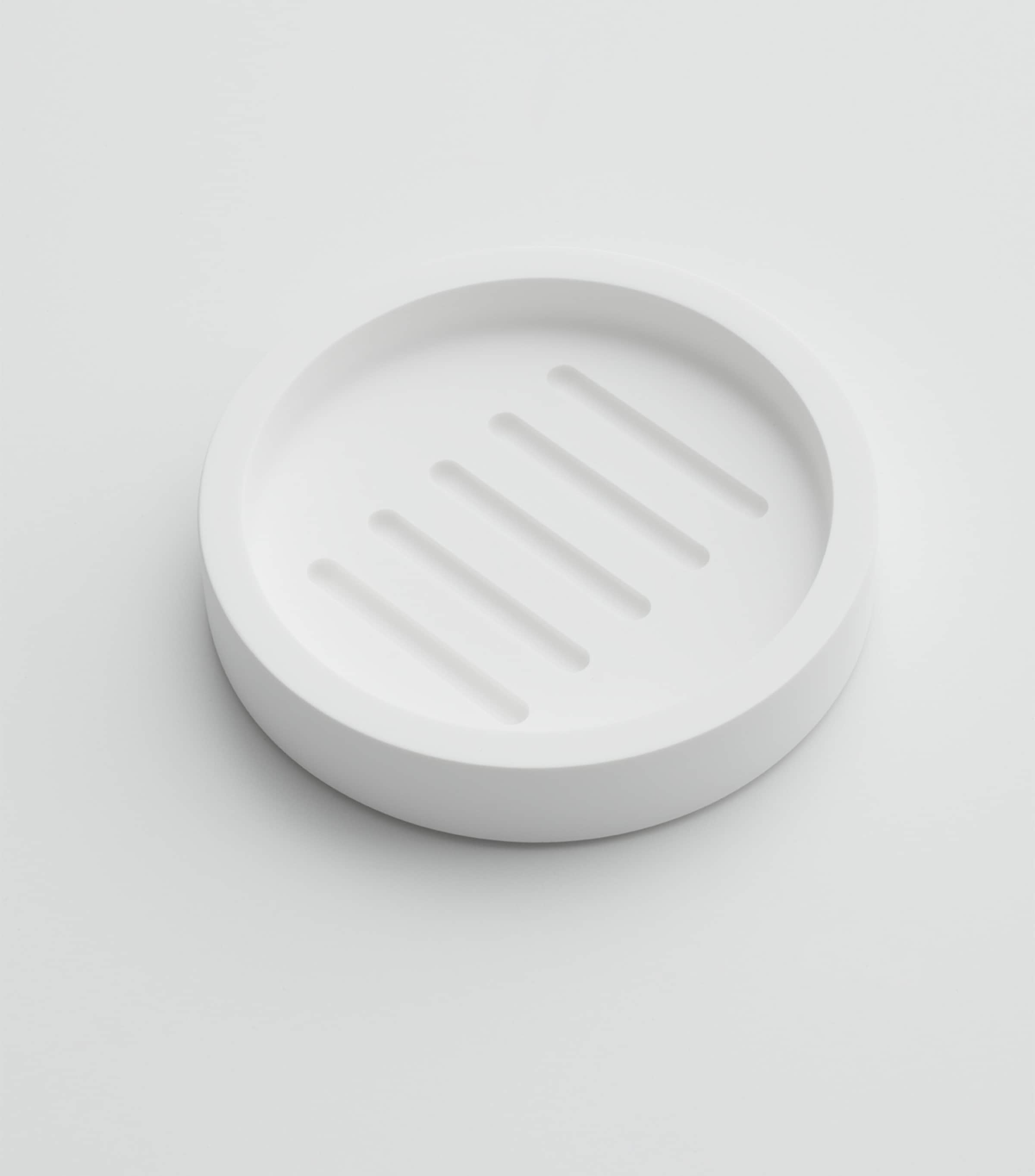 Stone Collection Soap Bench WHITE S/STEEL MATT Image 3