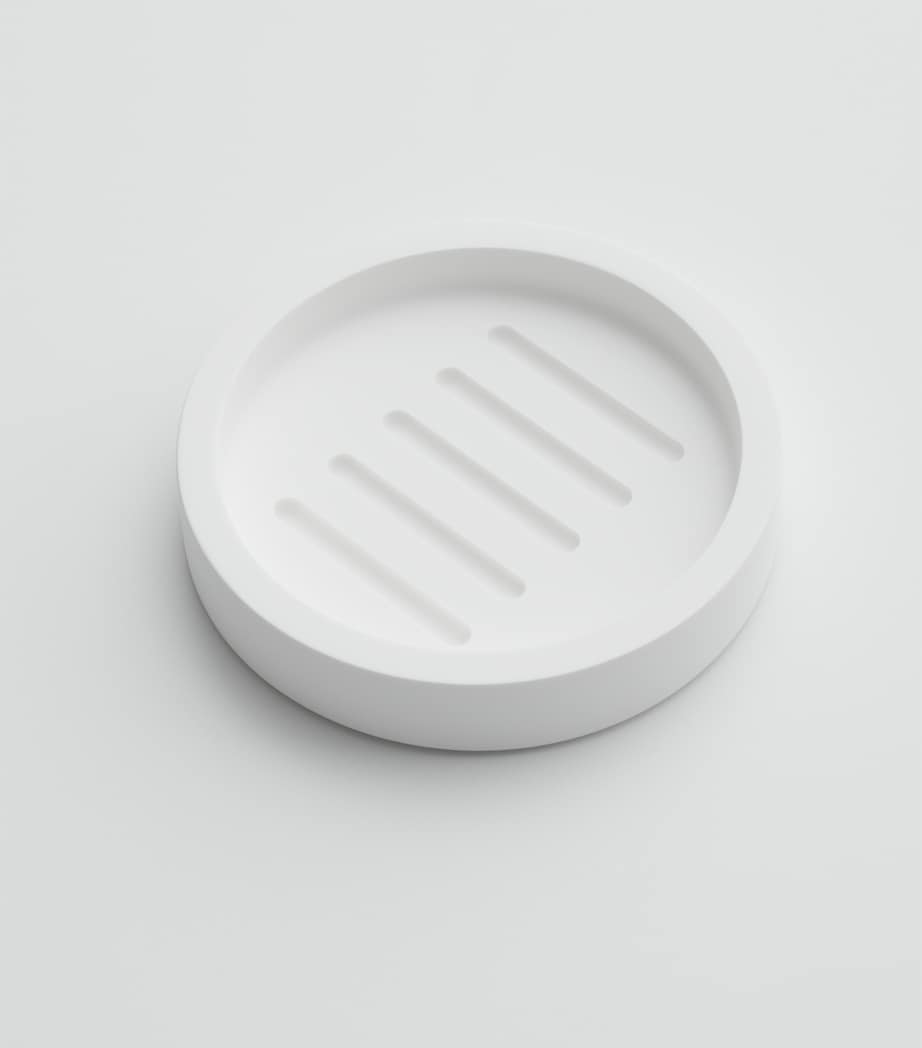 Stone Collection Soap Bench WHITE S/STEEL MATT Image 3