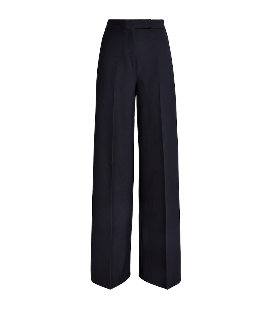 Wide-Leg Trousers NAVY Image 1