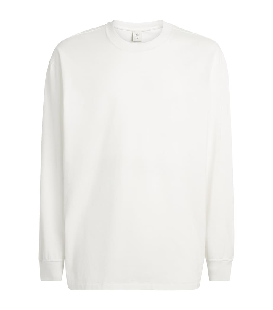 Skims Mens Heavyweight Cotton Long-Sleeve T-Shirt Chalk Image 1