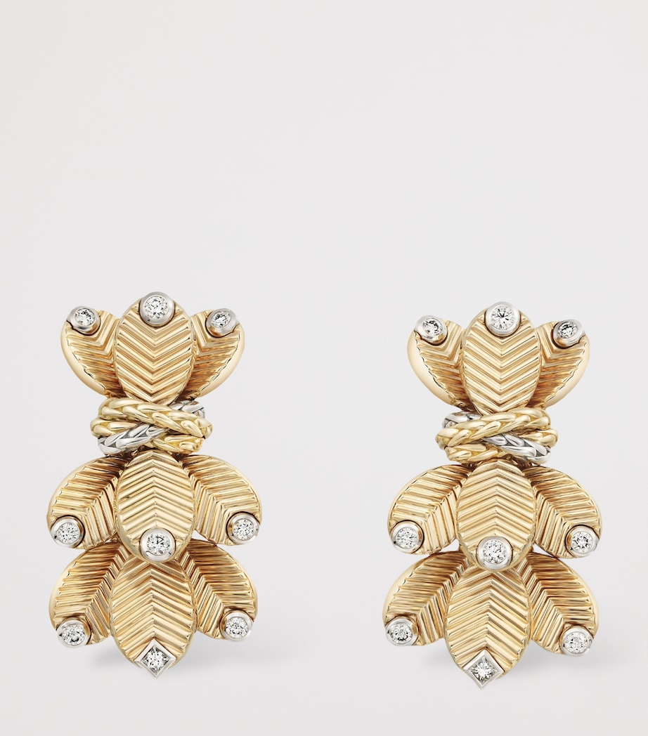Cartier Yellow Gold and Diamond Grain de Café Earrings Yellow Gold Image 3