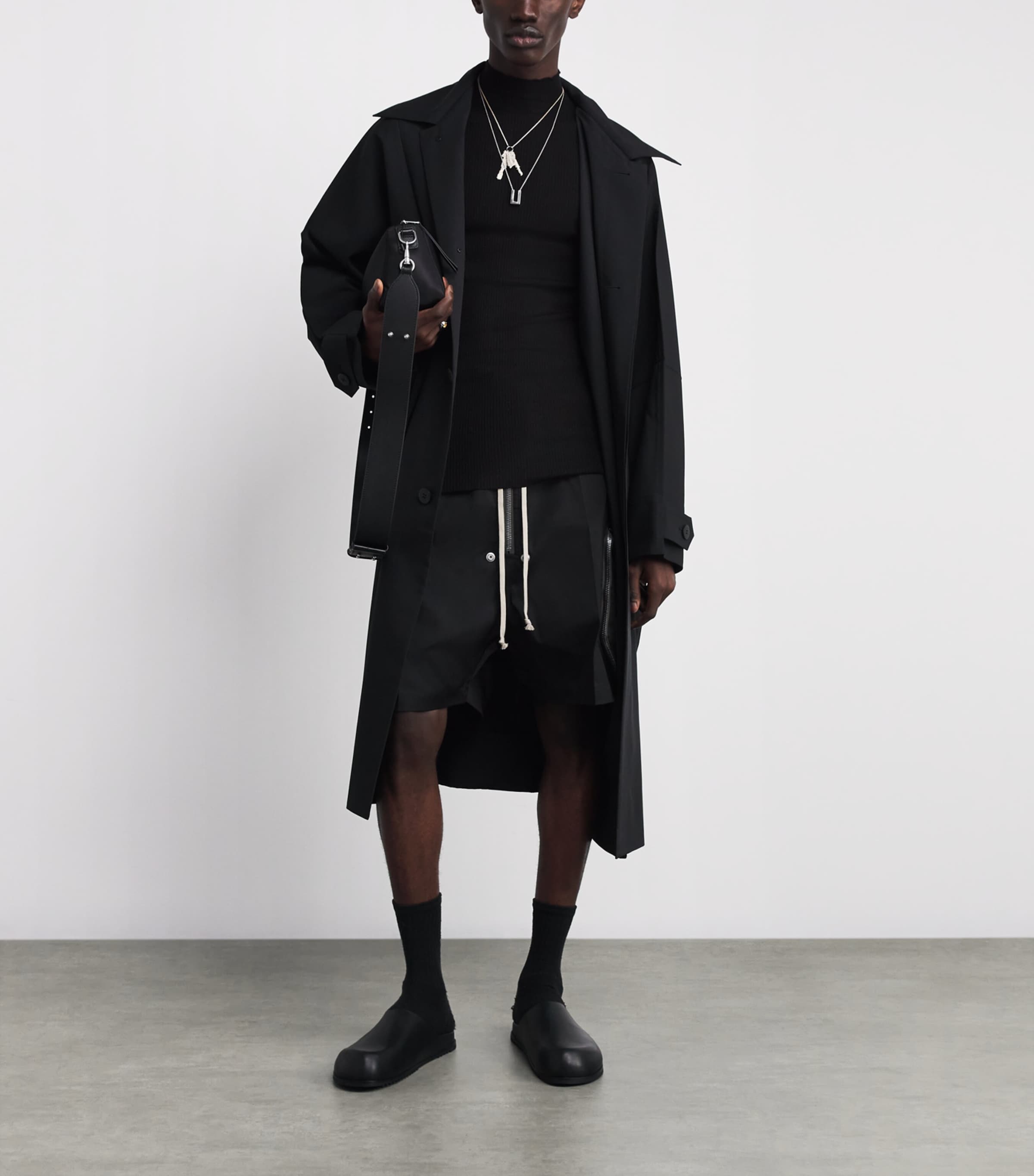 Leather Granola Mules BLACK/ 09 Image 6