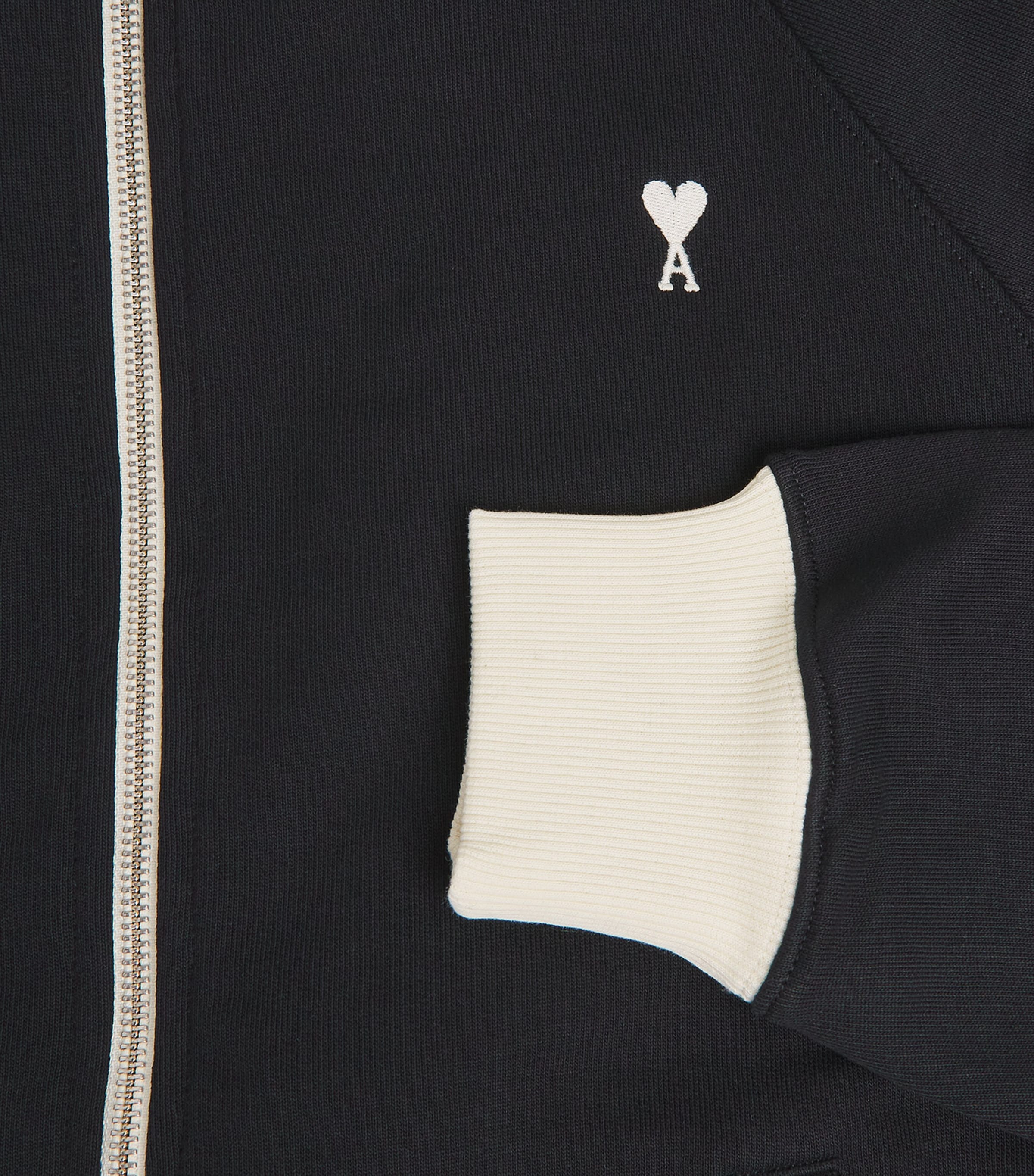 AMI Paris Multi Cotton Ami de Coeur Zip-Up Sweatshirt | Harrods US