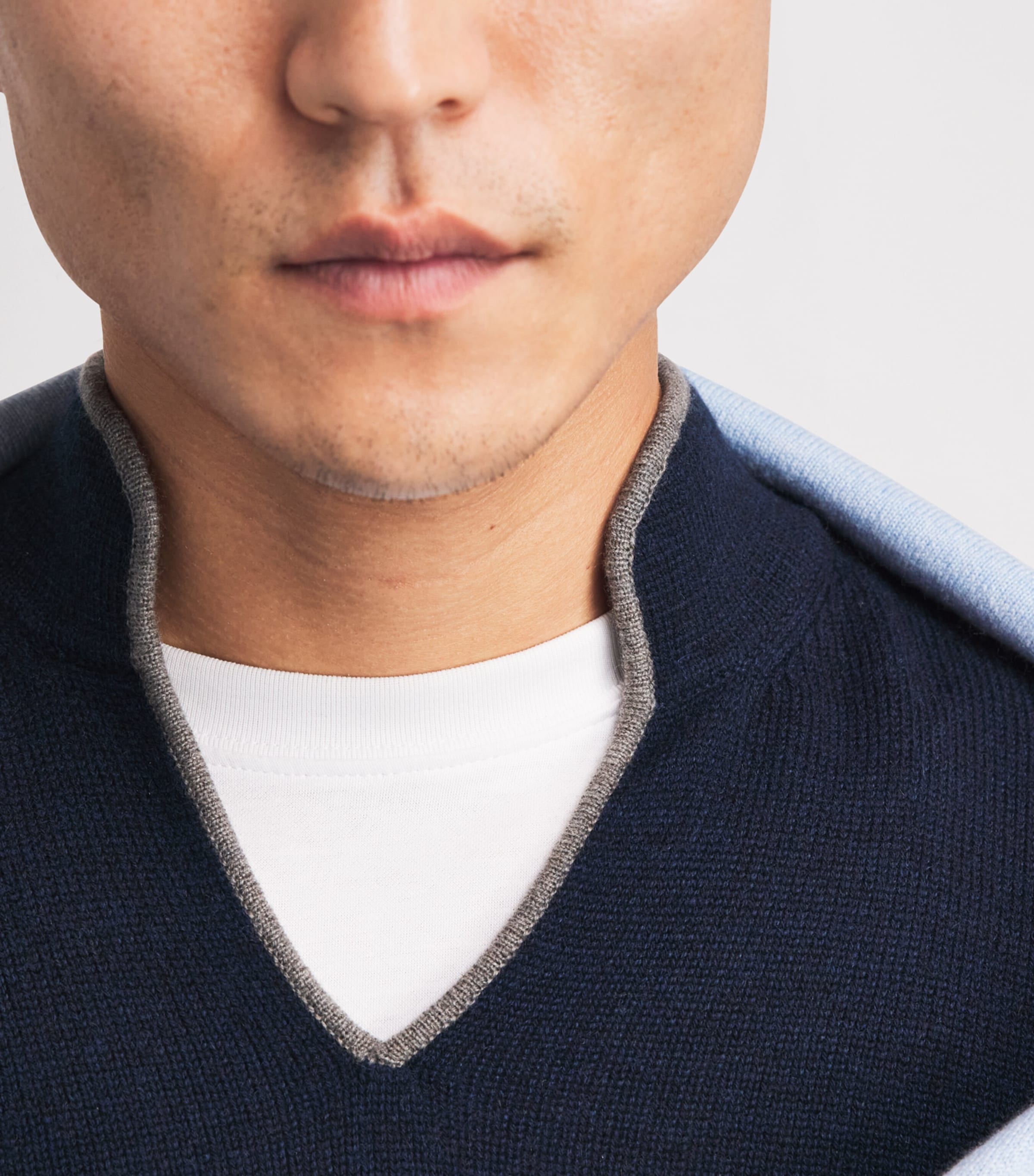 Sease Mens Cashmere Ellen Sweater Dark Blue Image 3