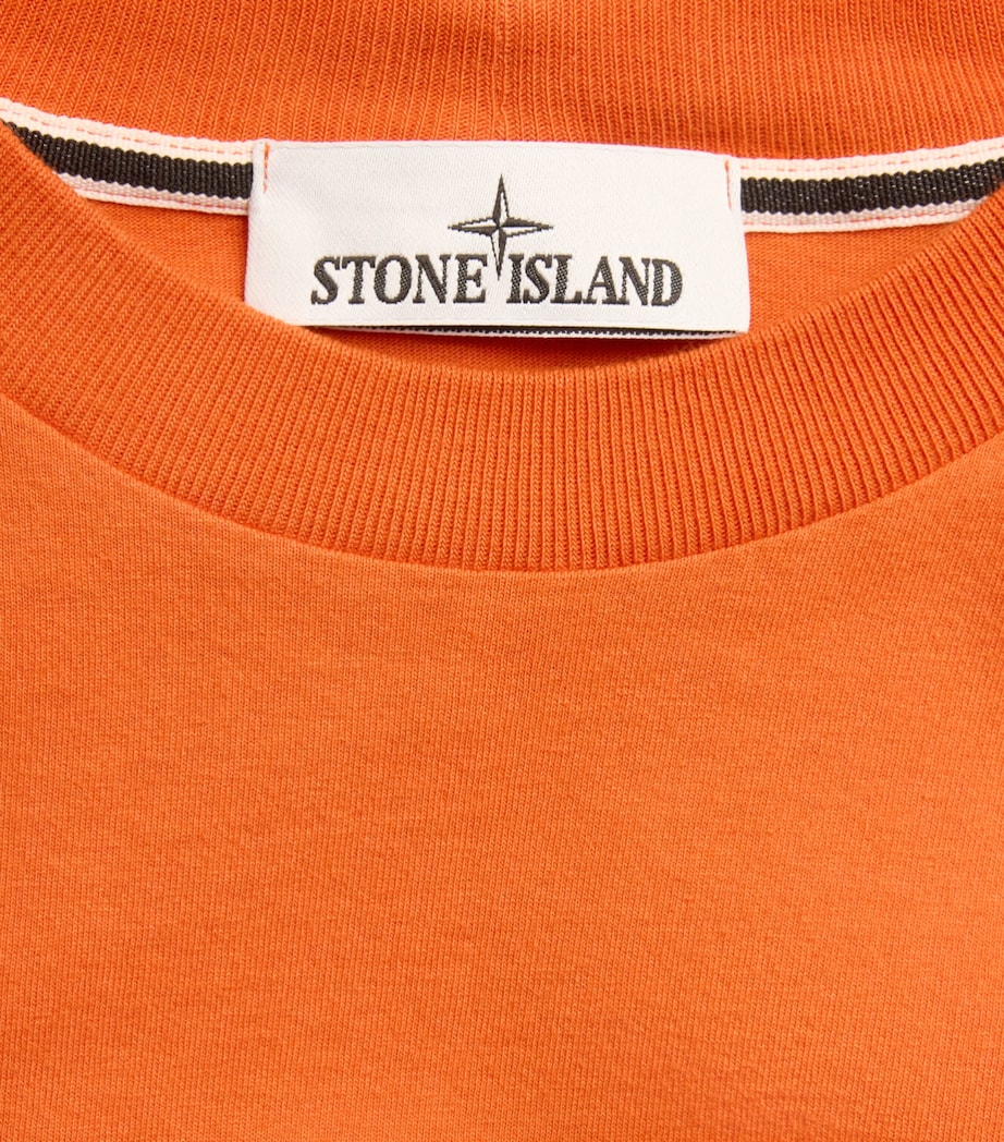 Stone Island Mens Cotton Vertical Compass T-Shirt Image 6