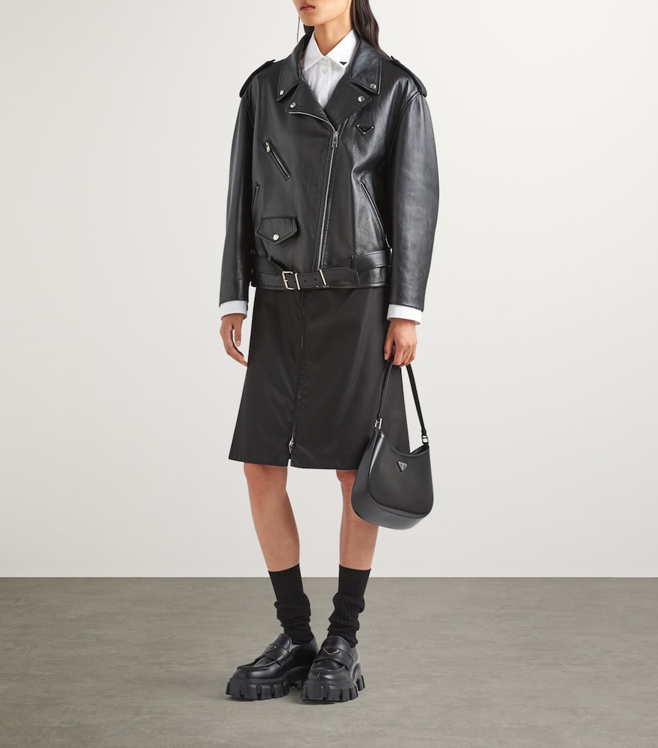 Nappa Leather Biker Jacket F0002 Image 2