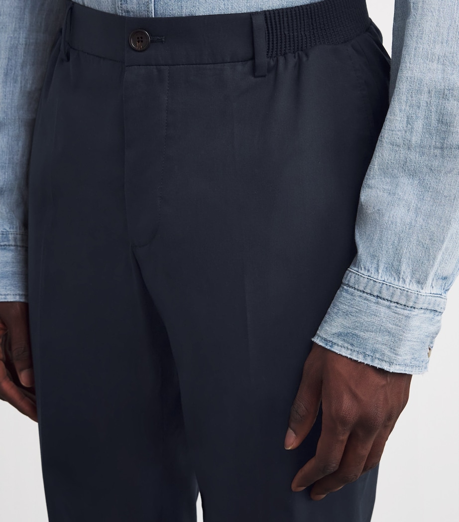 Twill Trousers 01 BLUE NAVY Image 6