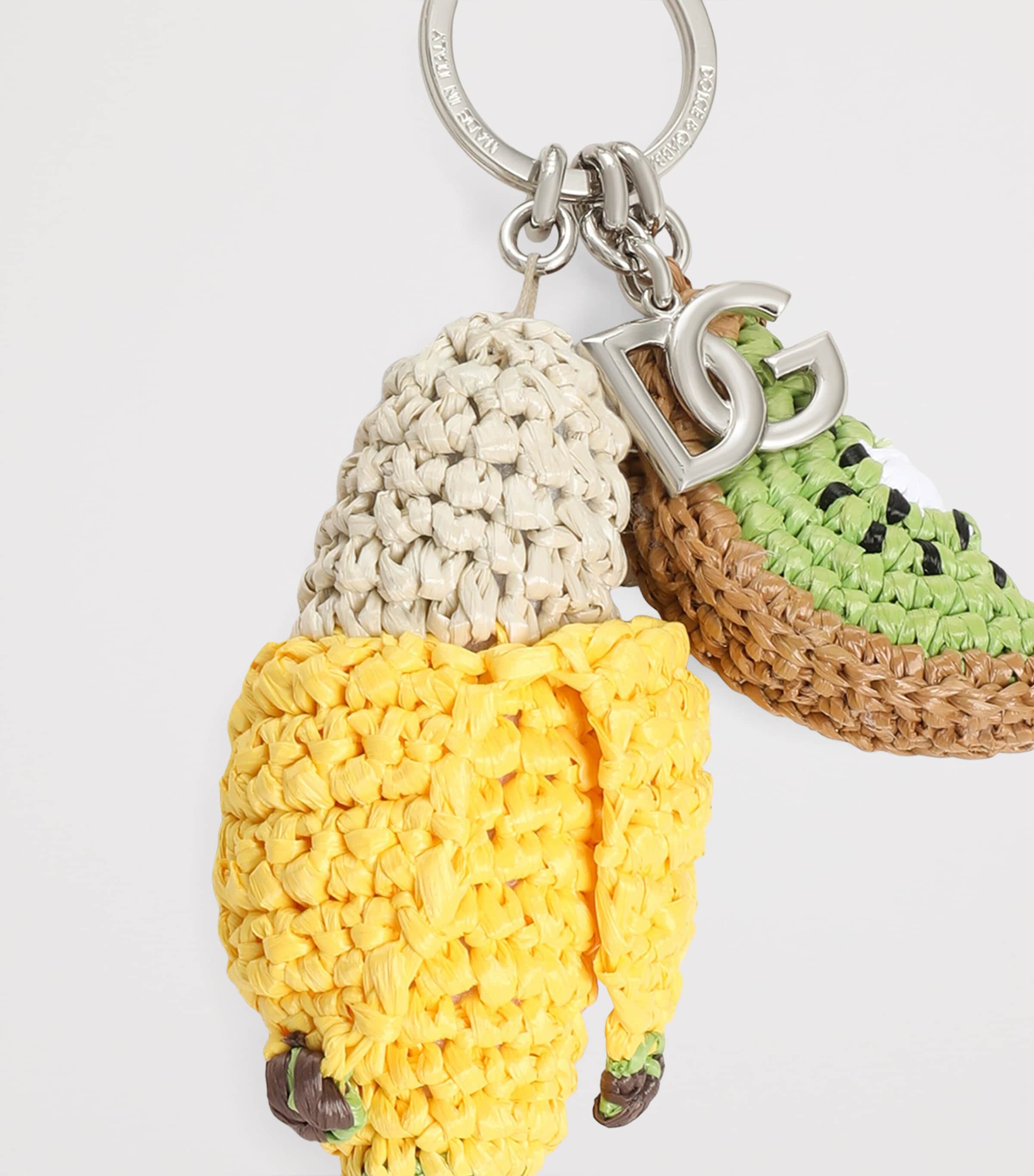 Dolce&Gabbana Embellished Fruits Keyring Banana/kiwi Image 3
