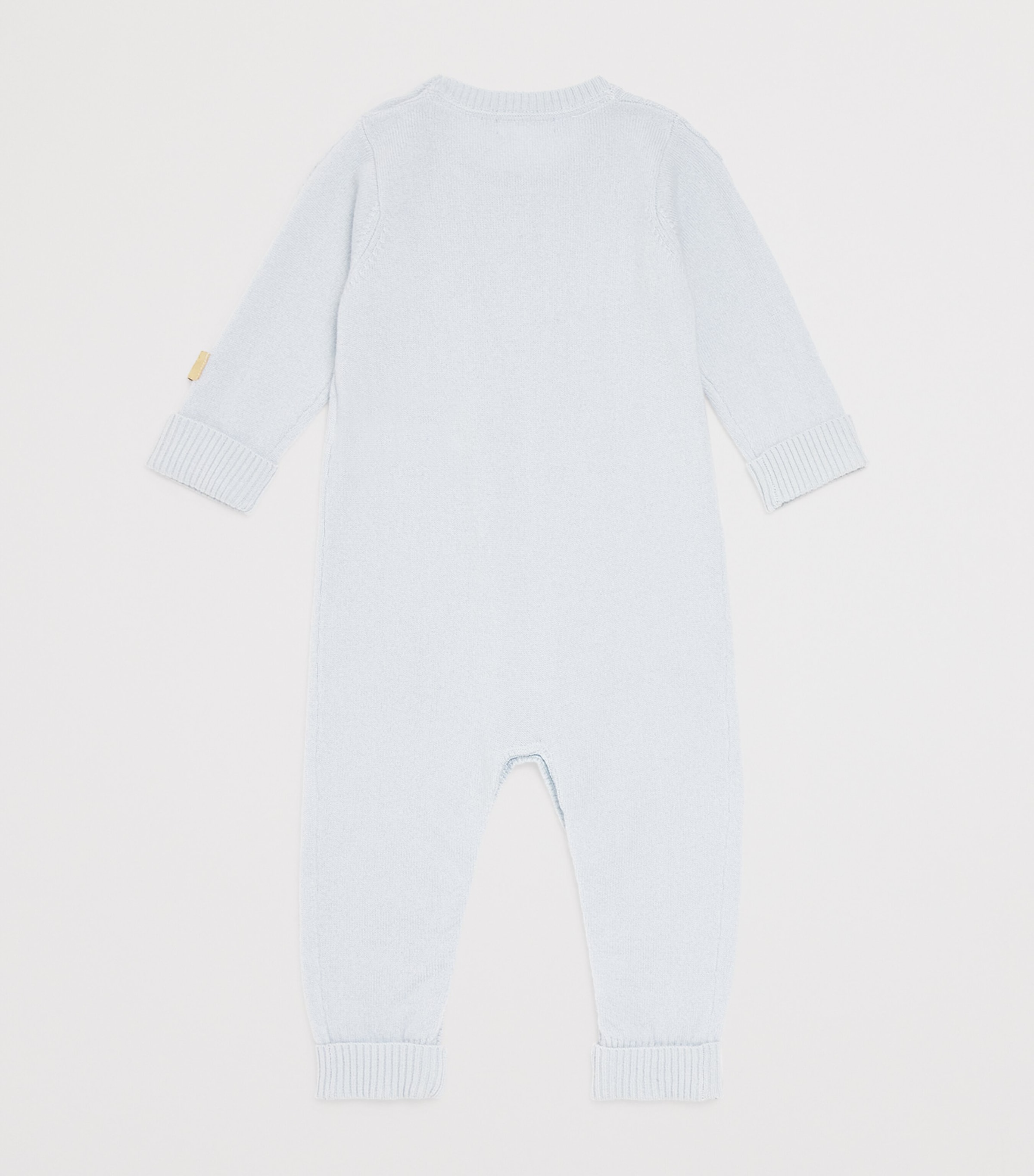 Cashmere Cable-Knit All-In-One (0-18 Months) PALE BLUE MELANGE Image 2