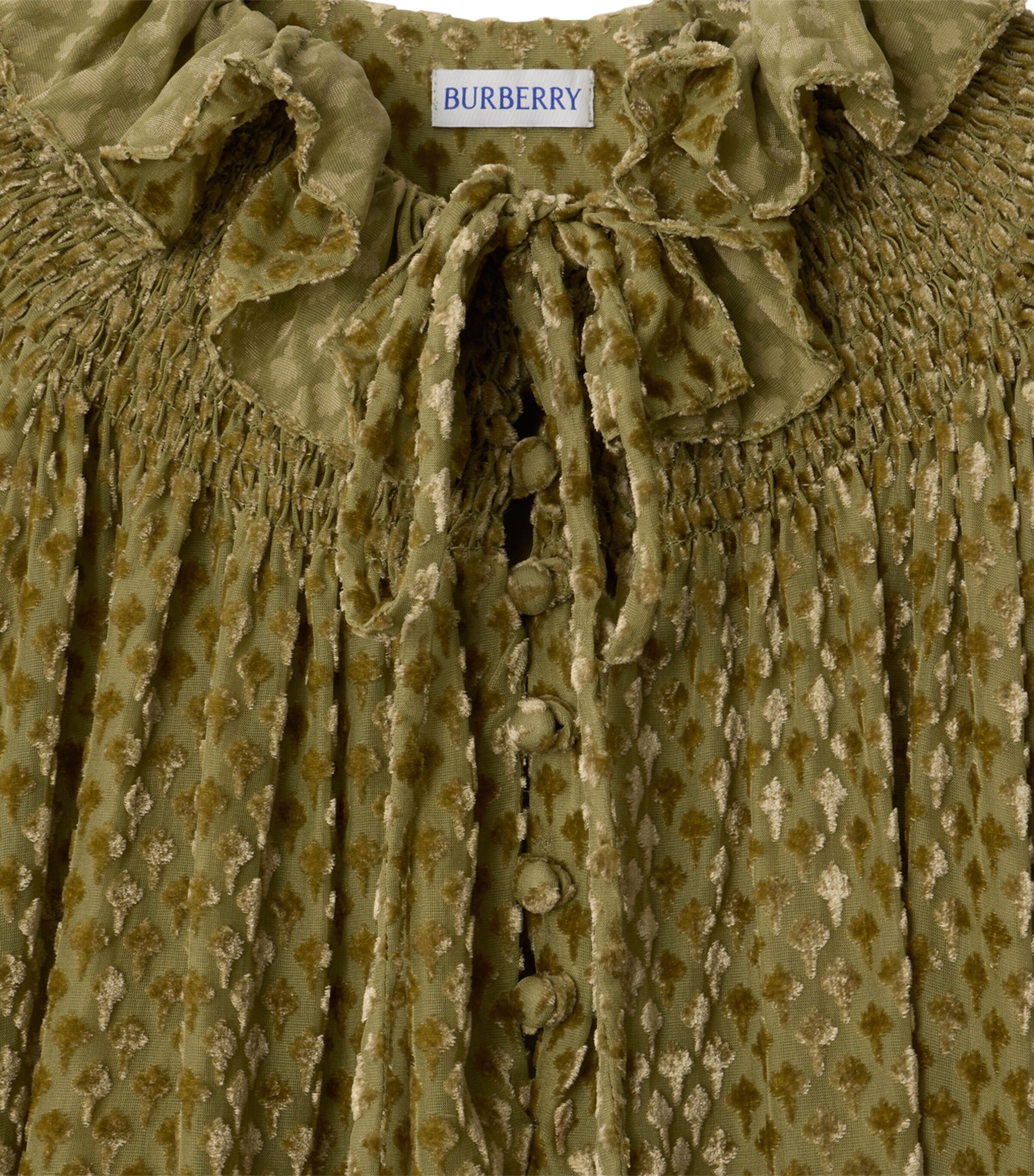 Silk-Blend Velvet Torch Blouse CRICKET IP PATTERN Image 4