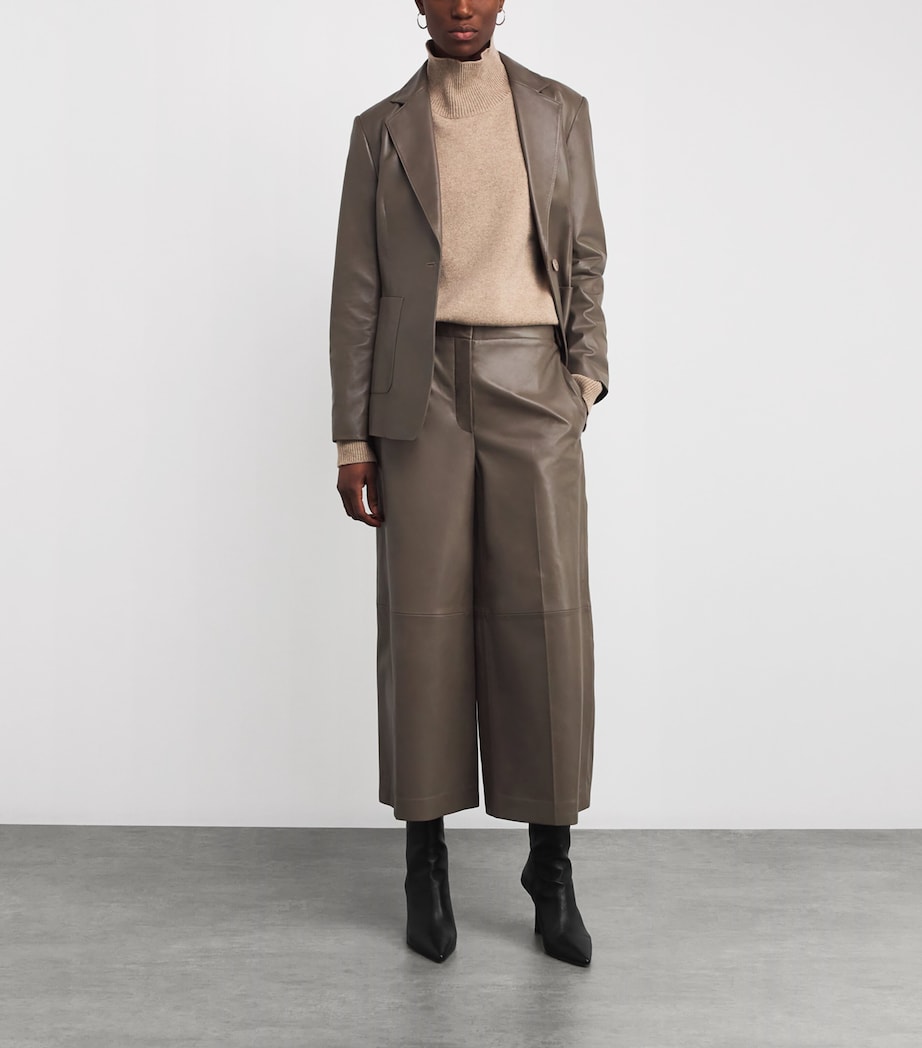 Nappa Leather Thurlow Trousers MUSHROOM Image 2