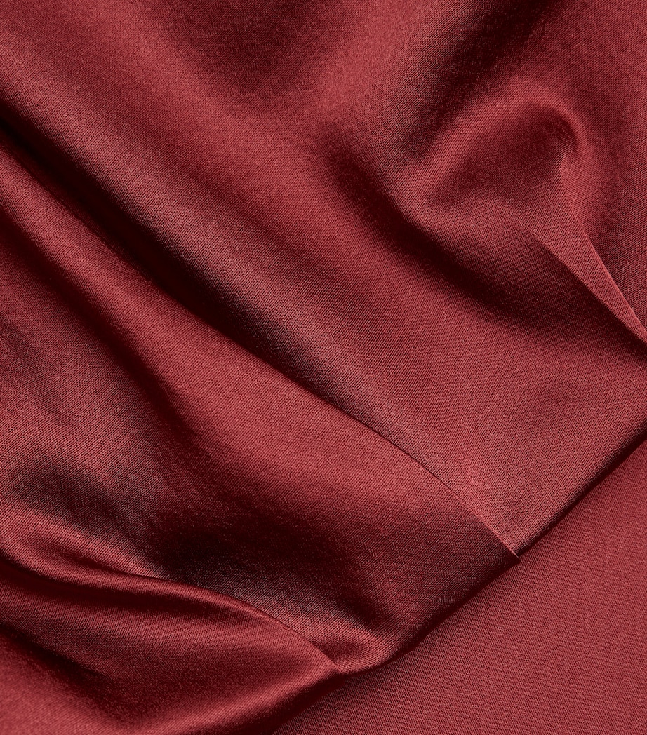 Stretch-Silk Marcel Midi Dress SANG SANGRIA Image 5