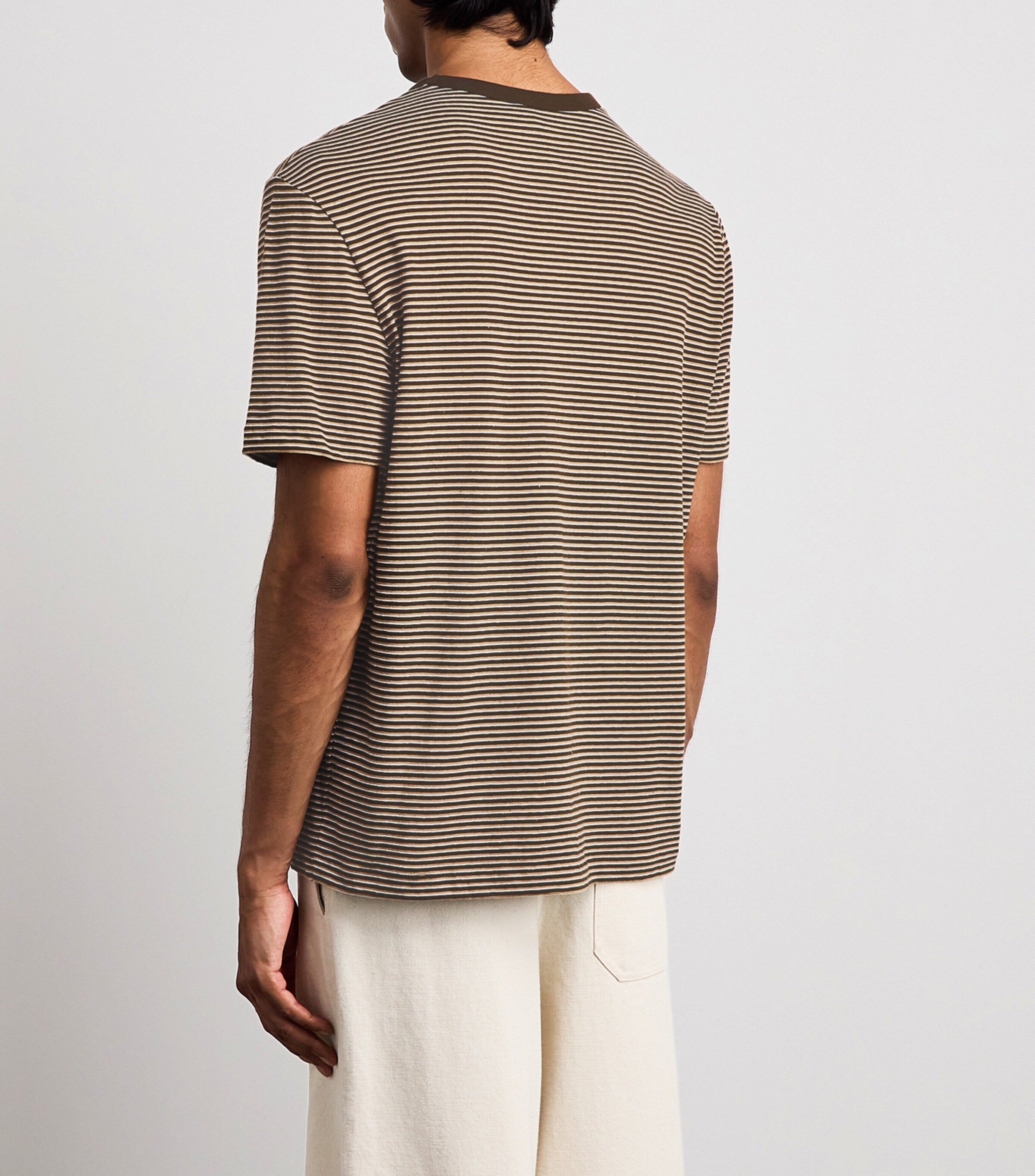 A.P.C. Mens Organic Cotton Josh T-Shirt Caa Brown Image 5