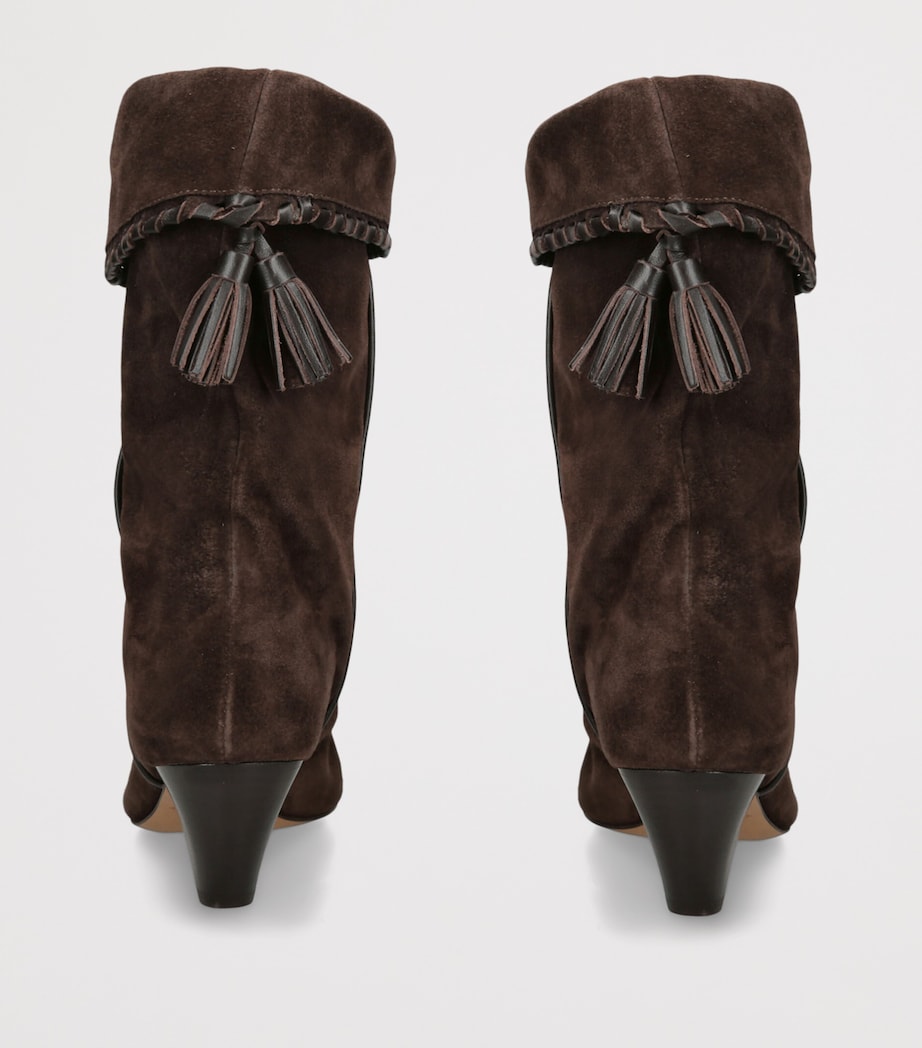Isabel Marant Suede Dalby Heeled Boots 55 Brown Image 4