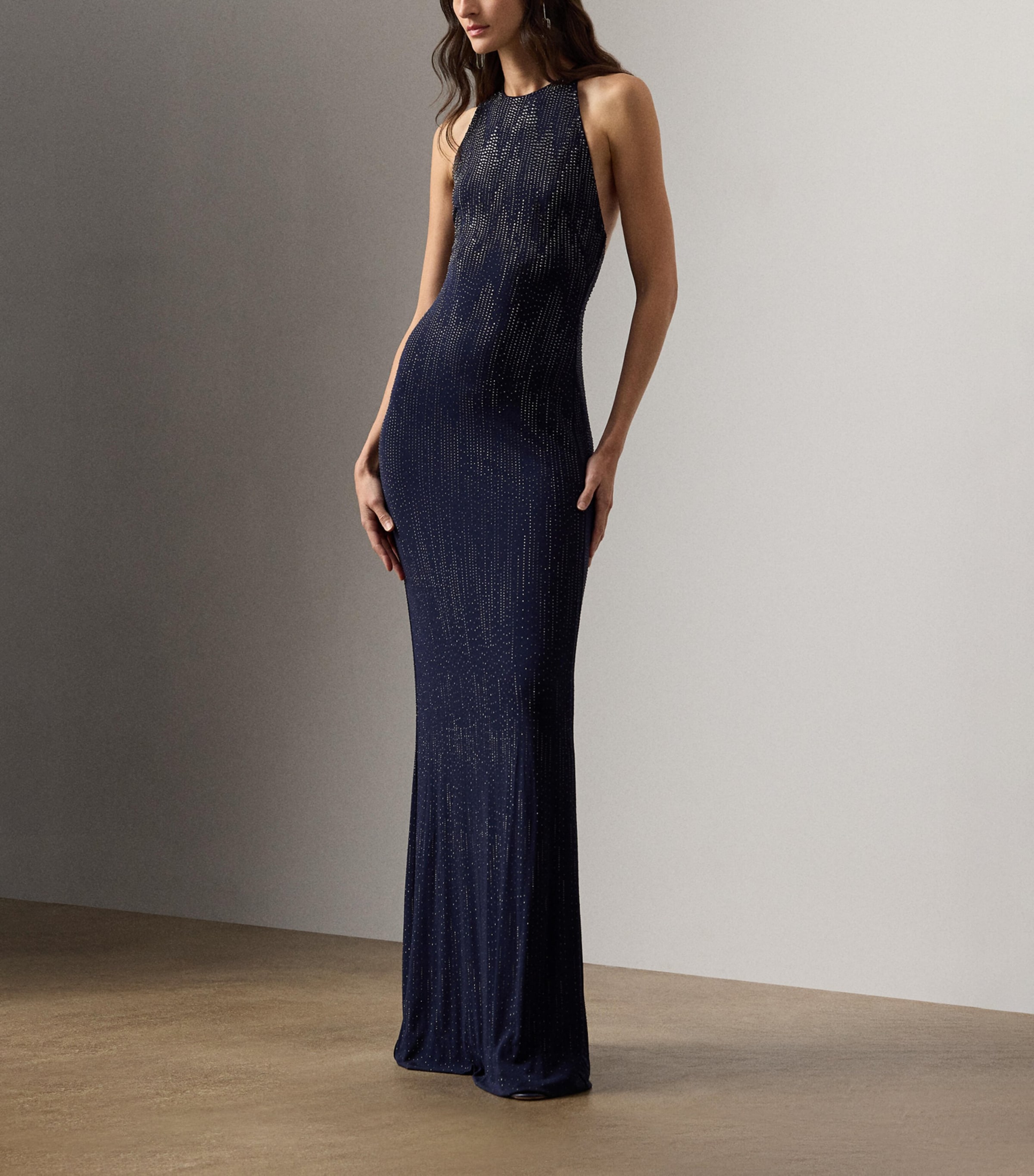 Embellished Claeton Maxi Dress NAVY-410 Image 2