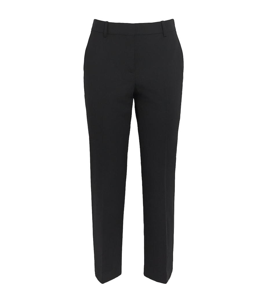 Good Wool Cropped Treeca Trousers BLACK 001 Image 1