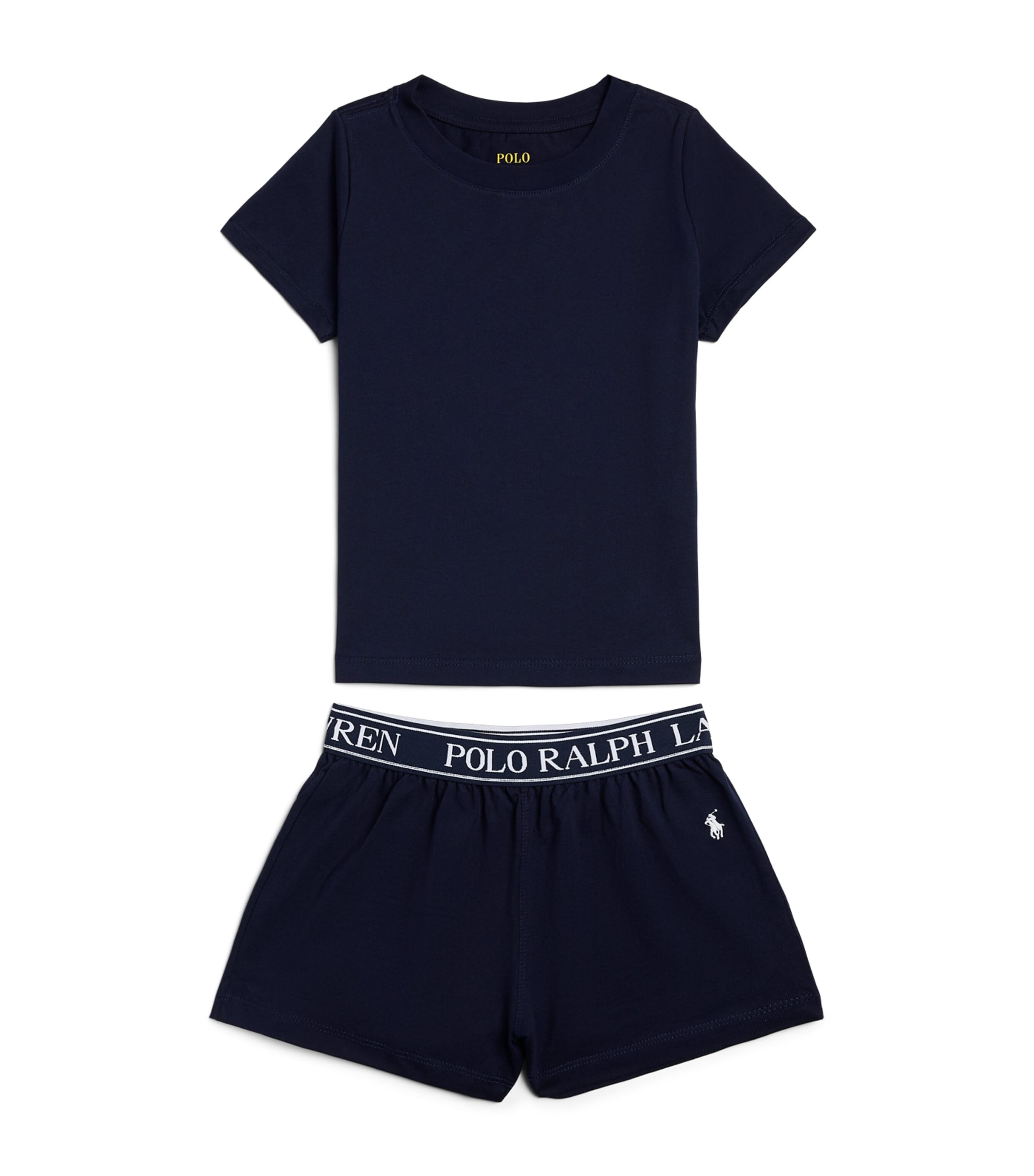 Ralph Lauren Kids Jersey Polo Pony Pyjama Set (4-6 Years) Navy Image 1