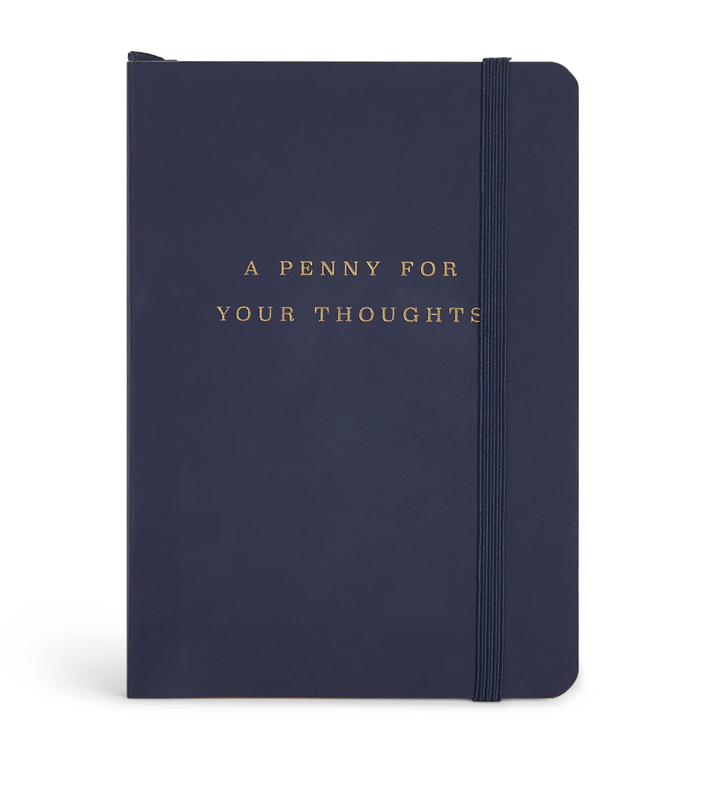 Harrods Logo A6 Notebook Navy Image 1