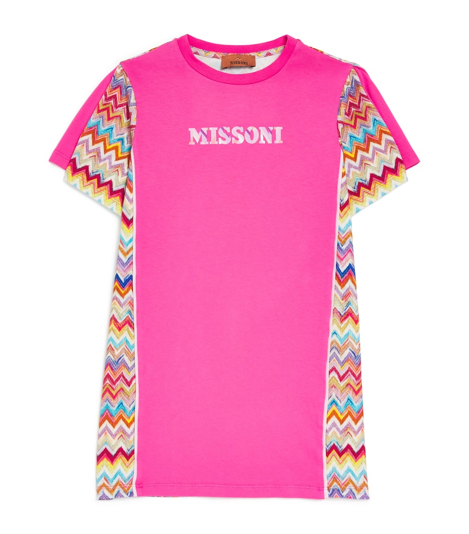 Missoni Kids Cotton Zigzag Trim Dress (4-14 Years) Image 1