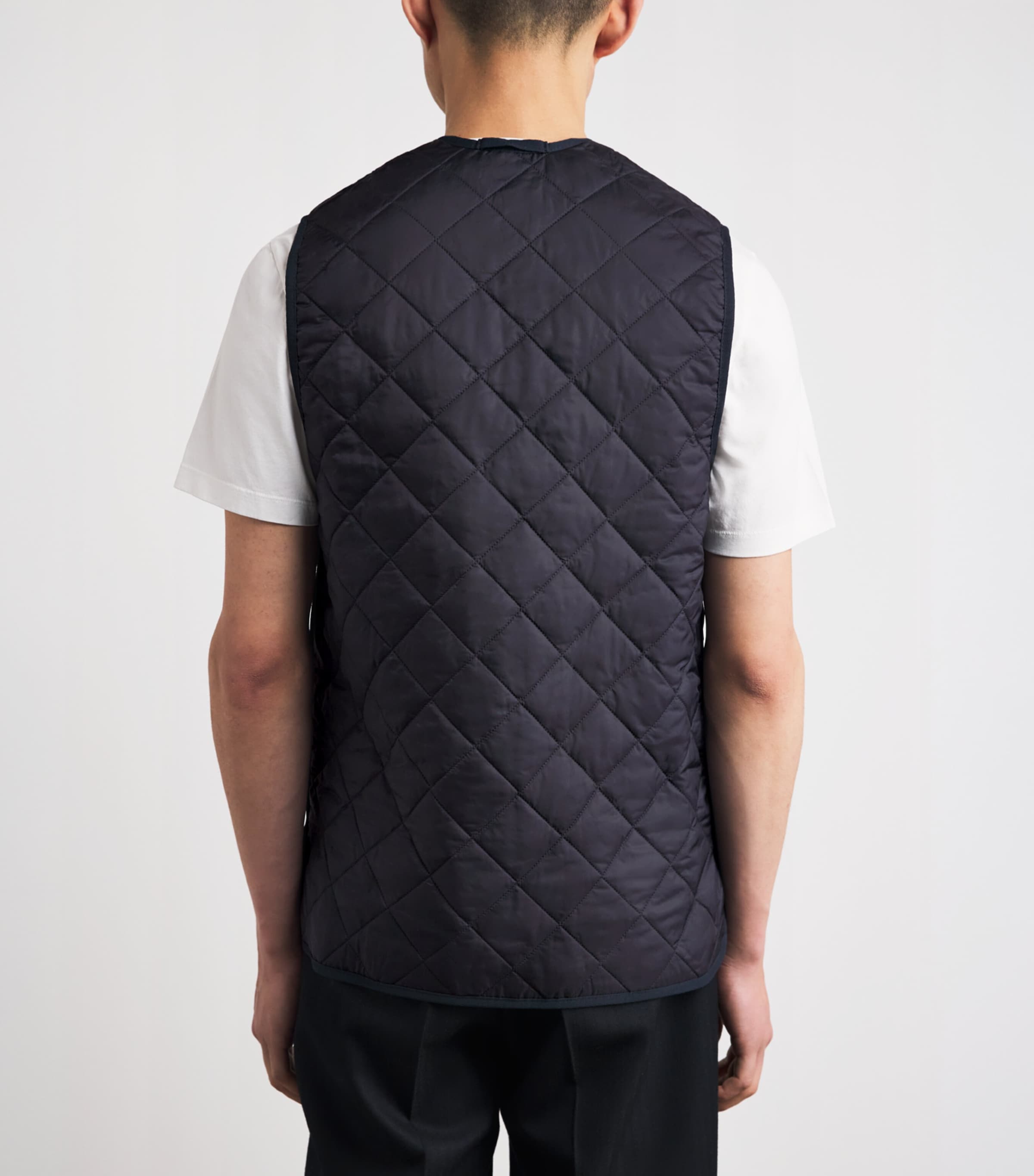 Barbour Mens Quilted Zip-In Gilet Liner Navy Image 5