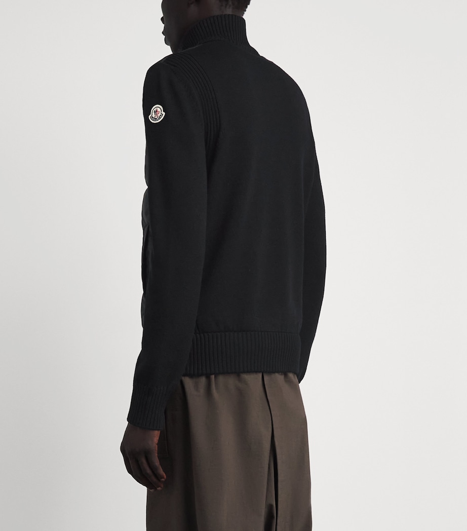 Moncler Mens Down Hybrid Cardigan Image 5