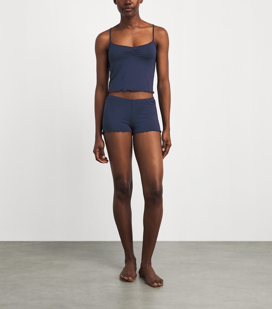 Skims Womens Sleep Cami Short Pyjama Set Navy Image 2