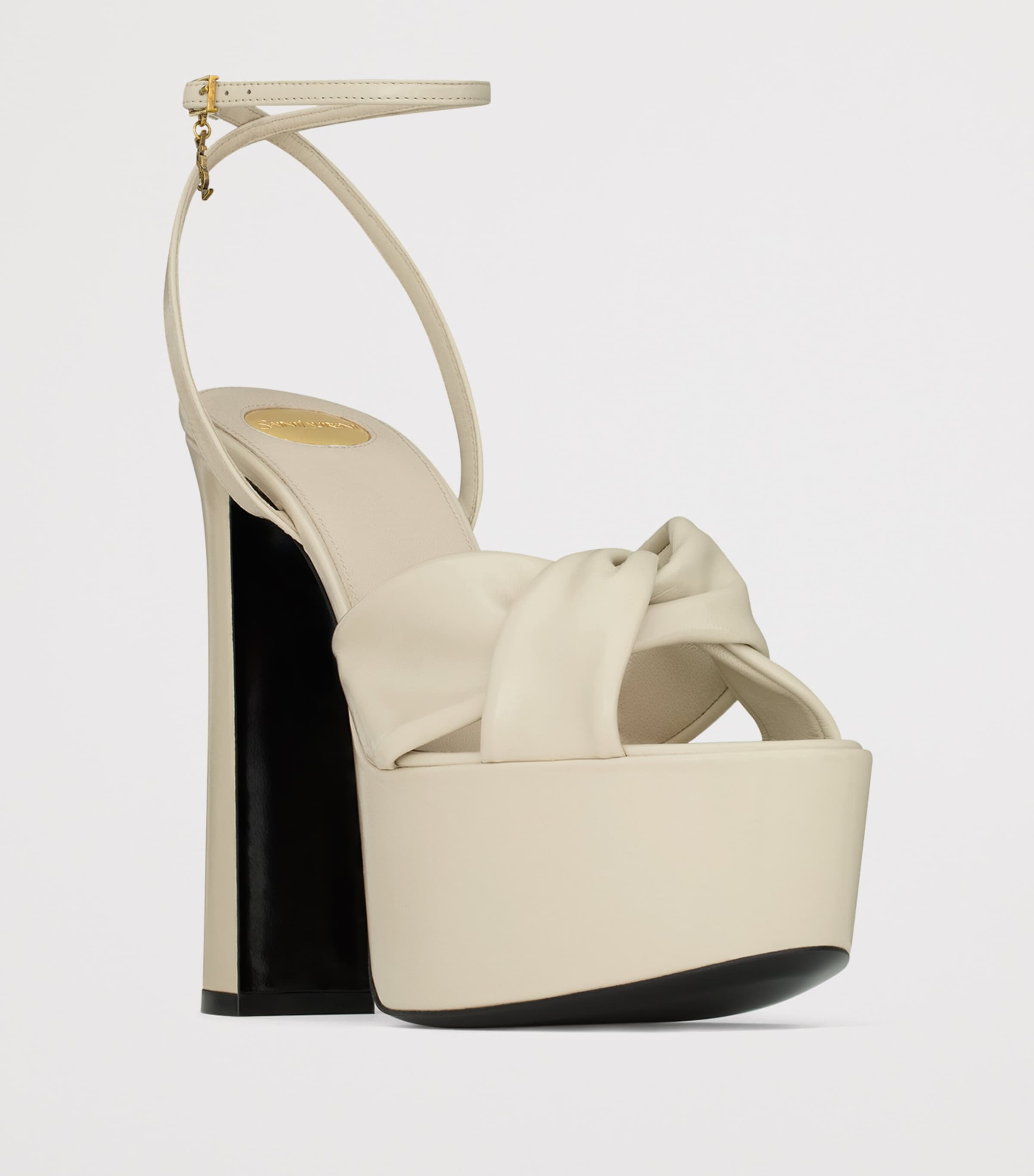 Saint Laurent Leather Franciane Sandals Image 3