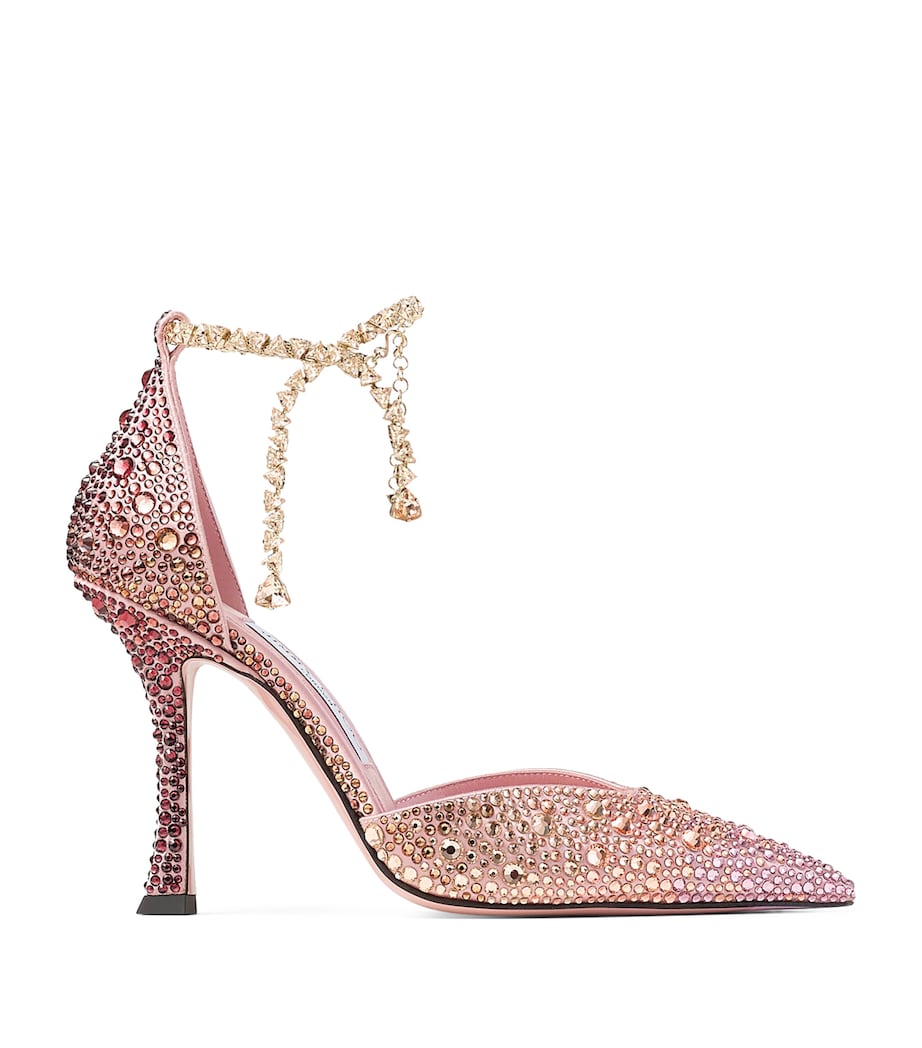 Stevie 100 Satin Embellished Pumps SILKY BLUSH MIX Image 1