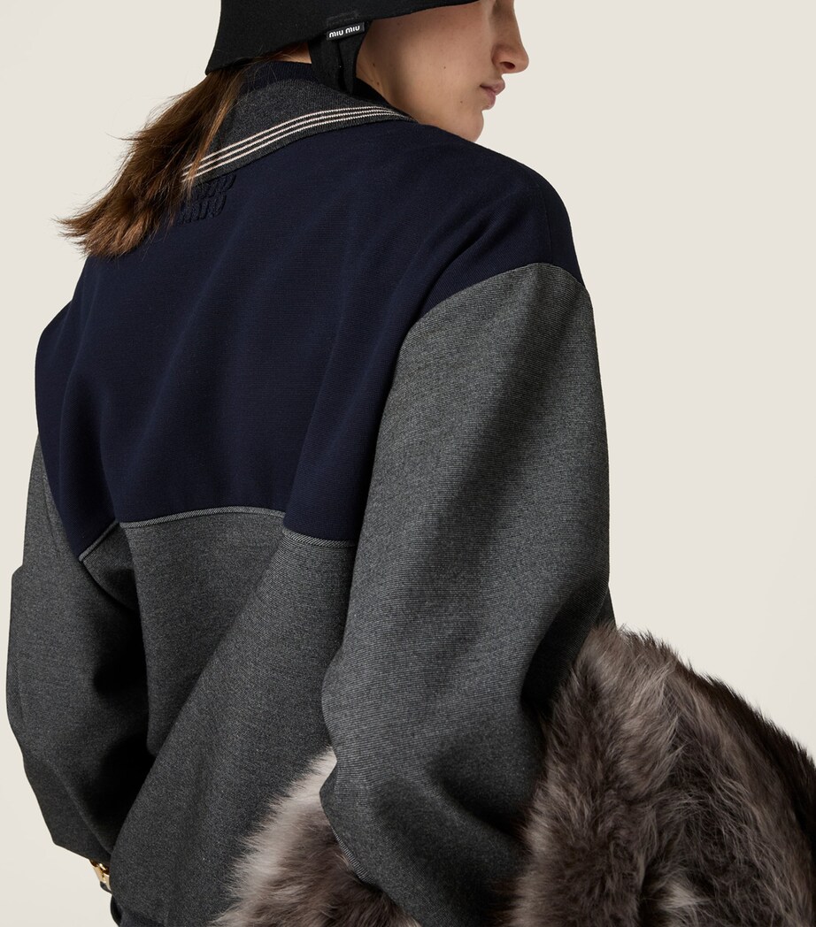 Asymmetric-Zip Polo Sweatshirt F0P8O Image 3