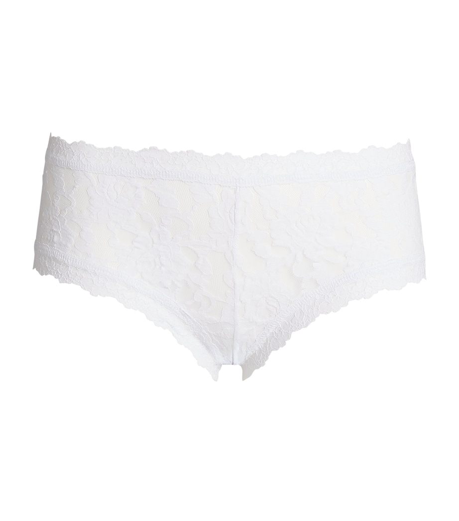 Signature Lace Boyshorts WHITE Image 1