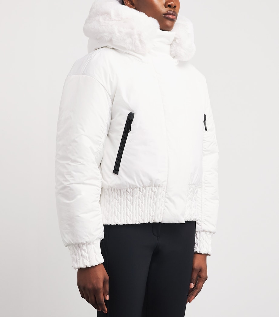 Reversible Faux Fur Indira Ski Jacket 8000 WHITE Image 6