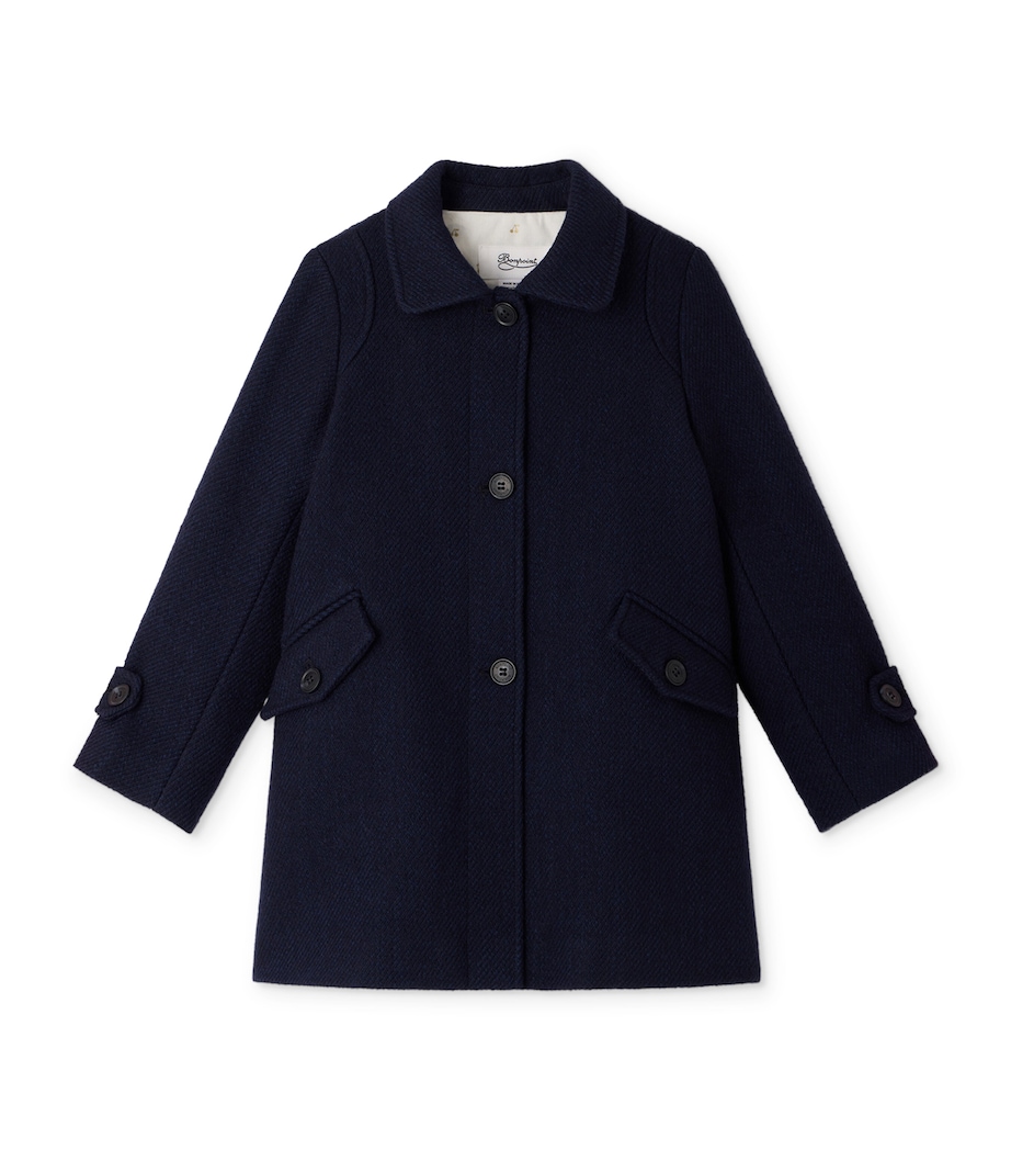 Bonpoint Cotton-Wool Coat (4-8 Years) Marine Image 1