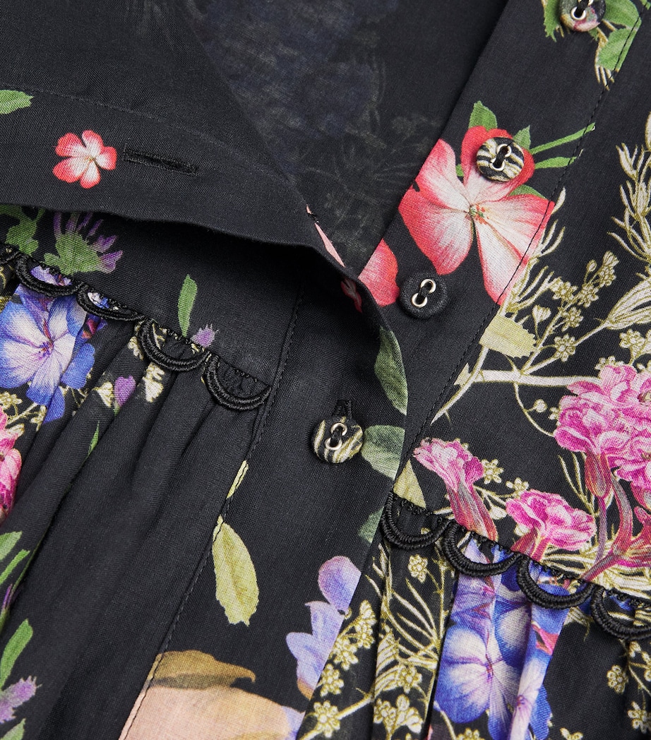 Floral Ann Maxi Skirt BLACK BOTANICAL Image 5