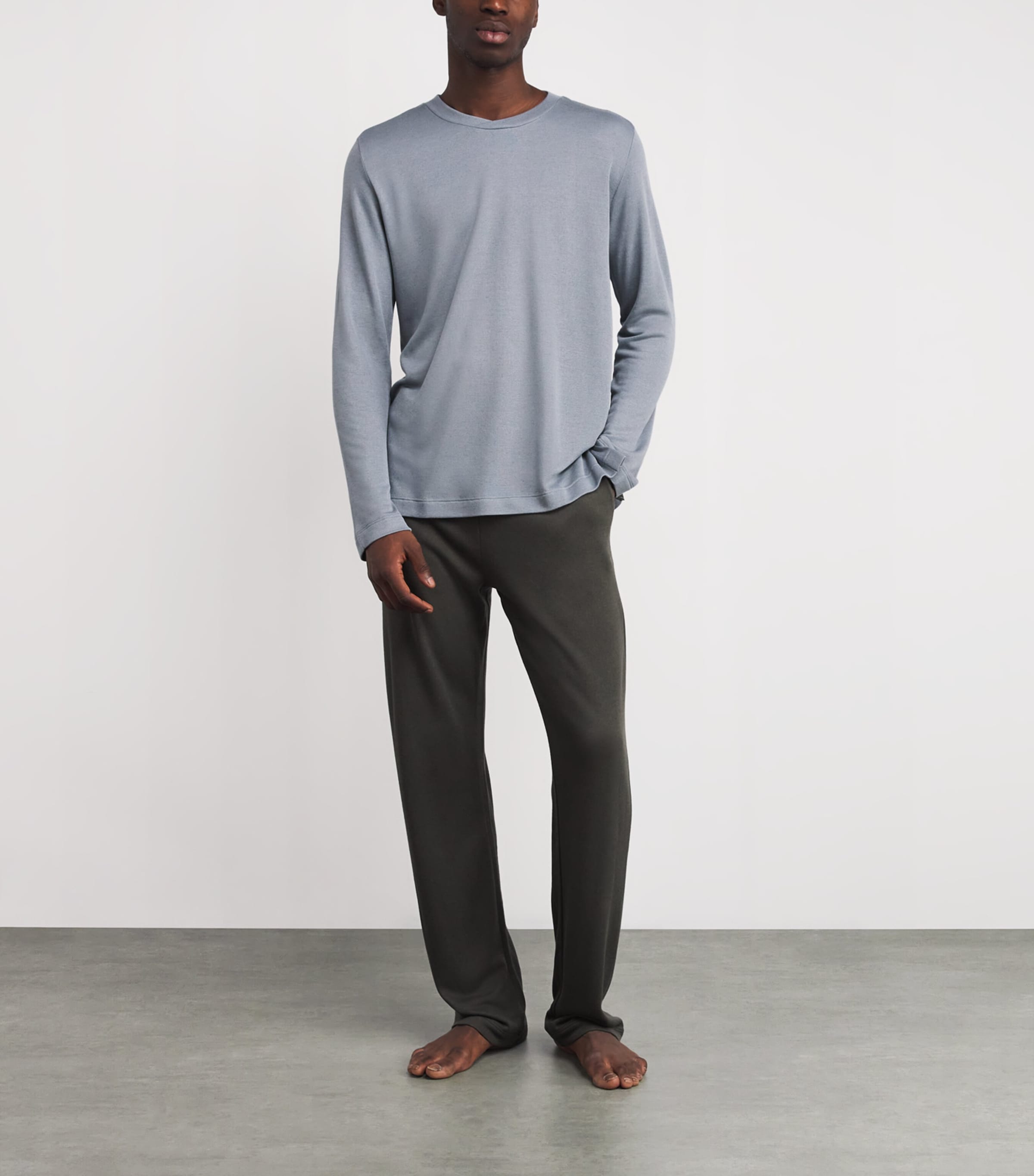 Modal-Wool Woolen Comfort Long-Sleeve T-Shirt 2680 CLIFF GREY Image 2