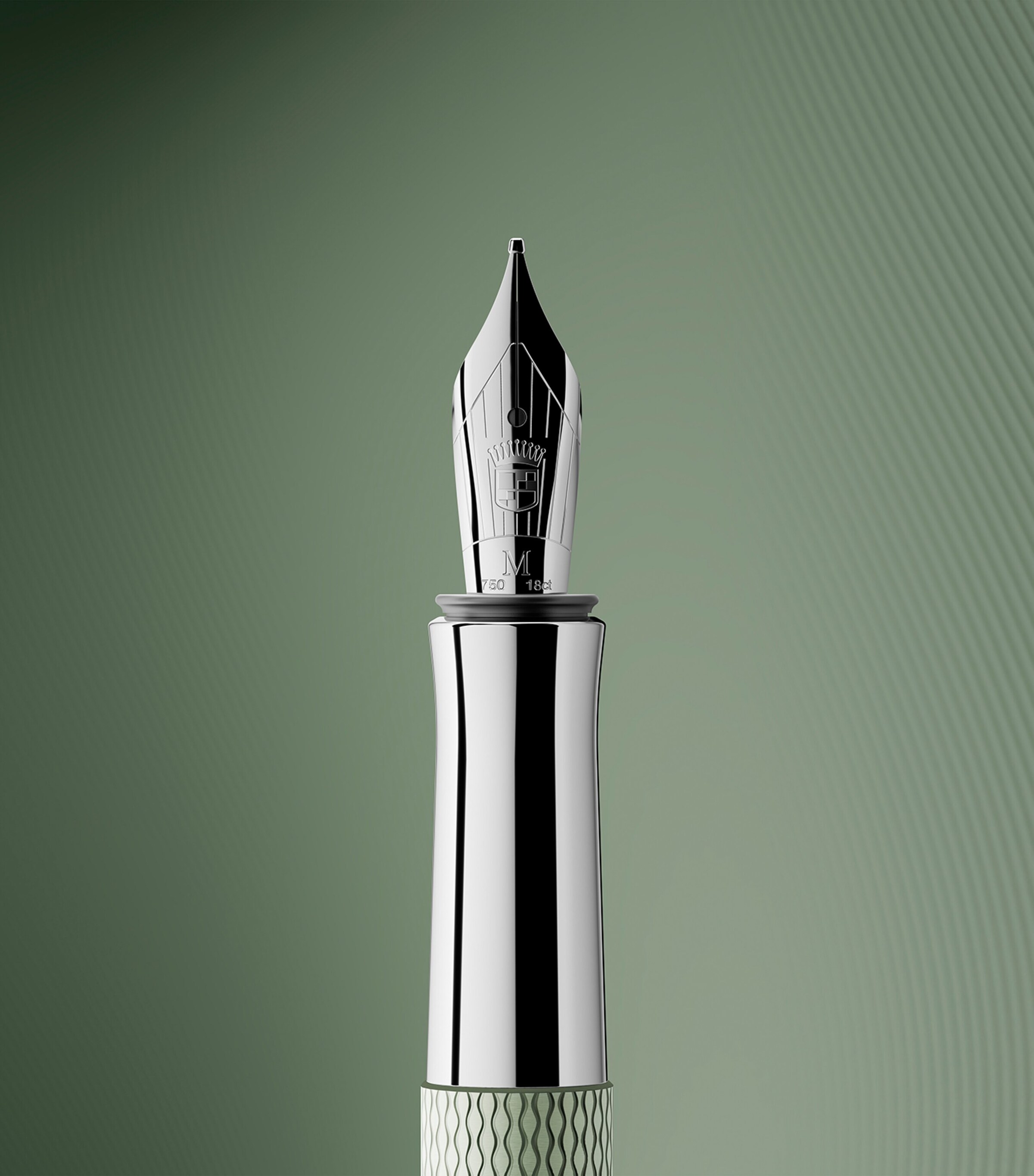 Graf von Faber-Castell Guilloche Fountain Pen Sage Green Image 6