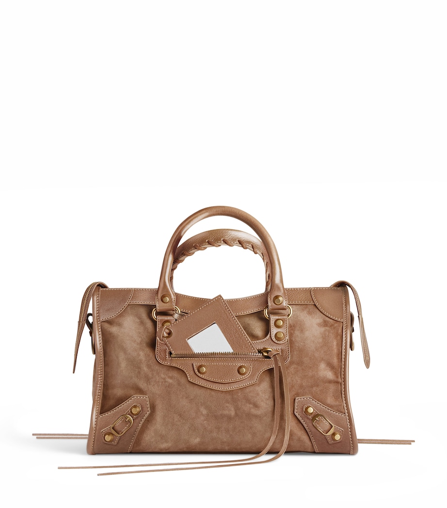 Balenciaga Small Lambskin Le City Top-Handle Bag Image 1