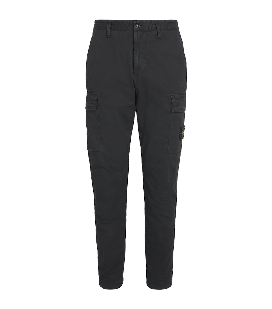 Stretch-Cotton Cargo Trousers V0129 Image 1