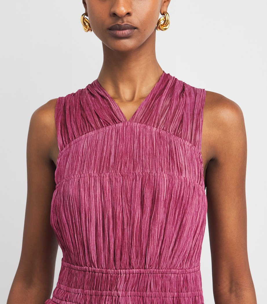 Ulla Johnson Womens Silk Freesia Sleeveless Maxi Dress Amaranthus Image 3